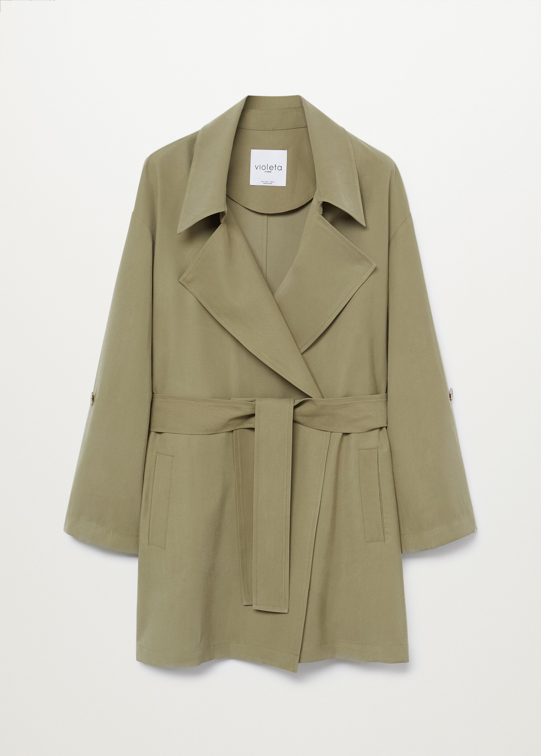 Trench fluido cinturón - Artículo sin modelo