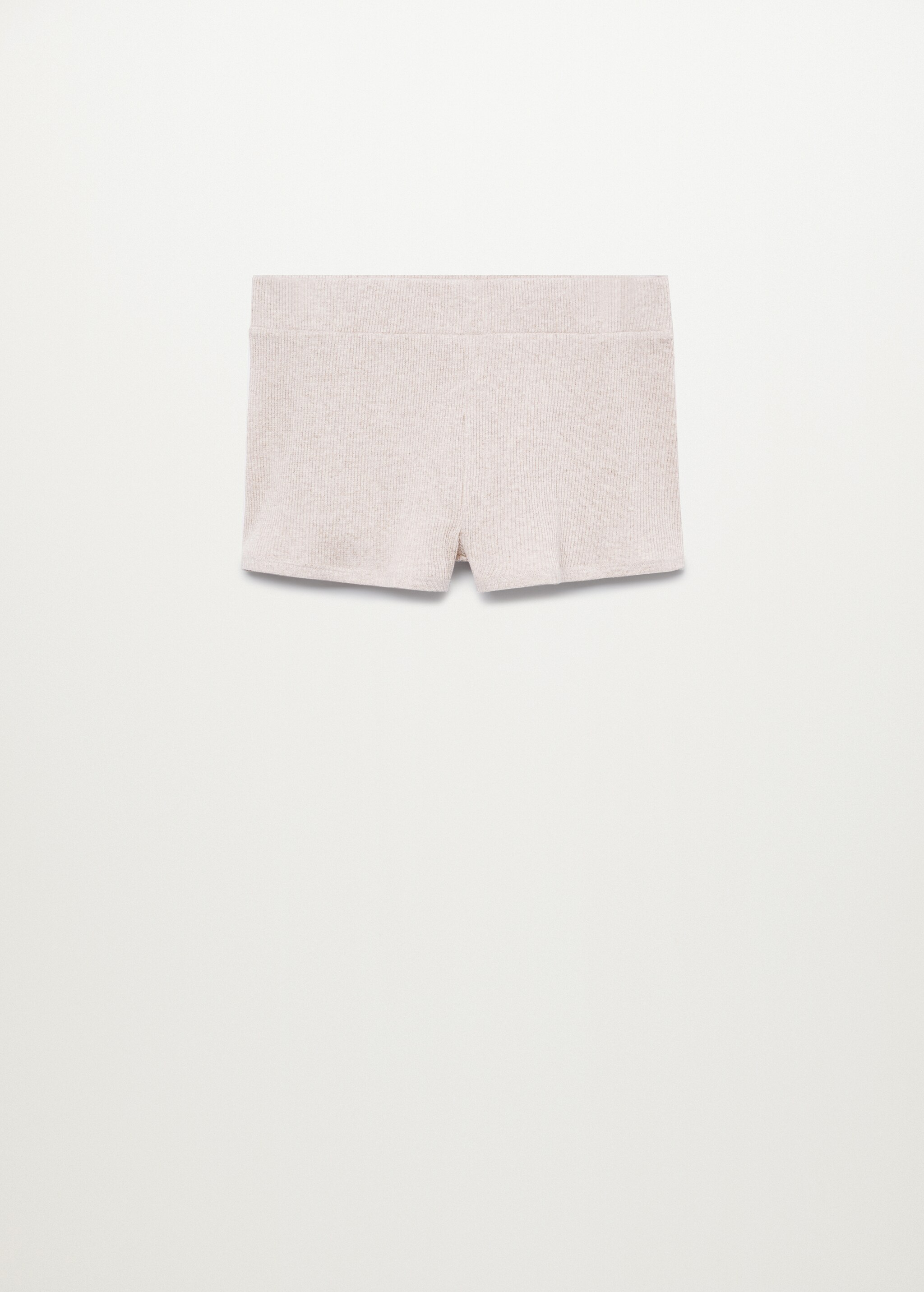 Ribbed cotton shorts - Article without model