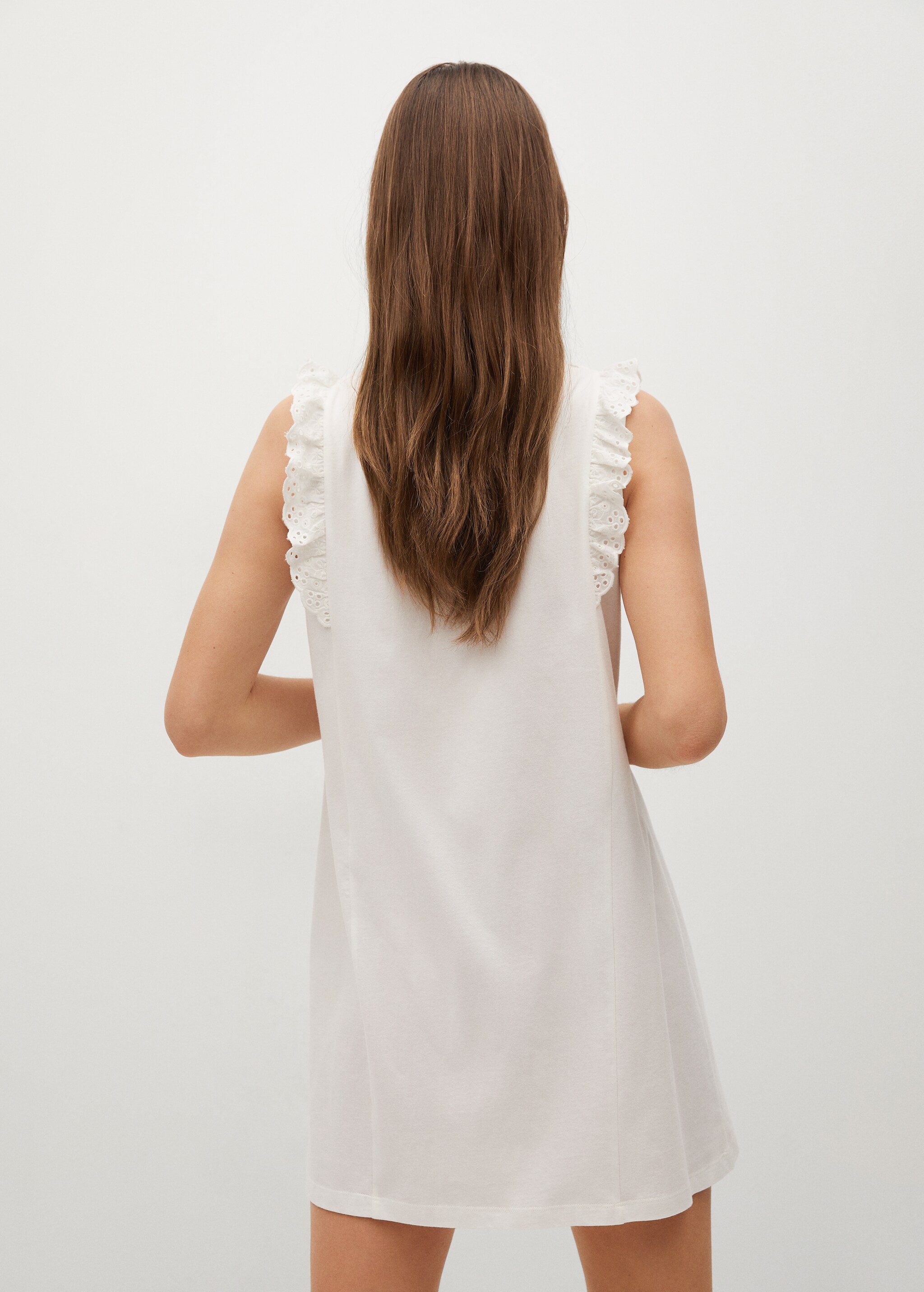Vestido algodón volantes - Reverso del artículo