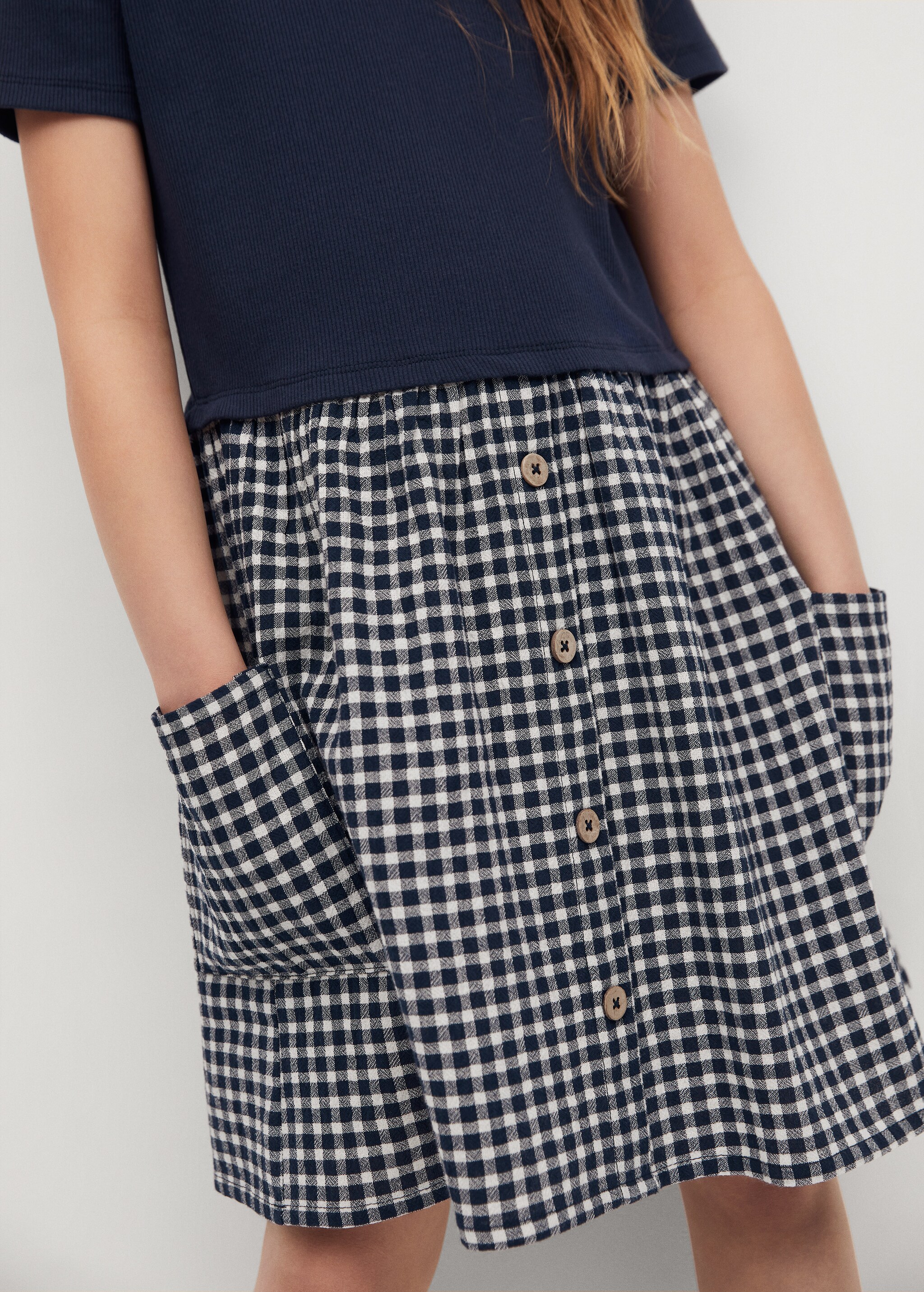 Vestido combinado algodón - Detalle del artículo 2