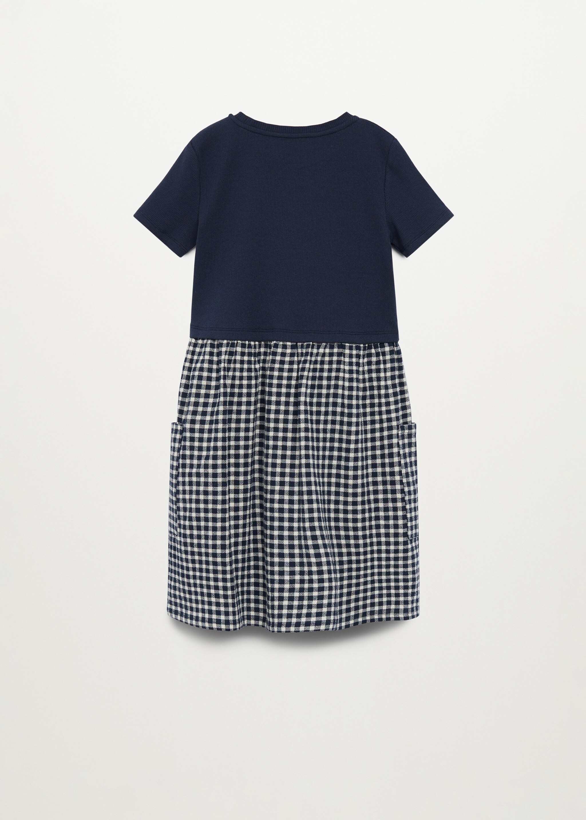 Vestido combinado algodón - Reverso del artículo