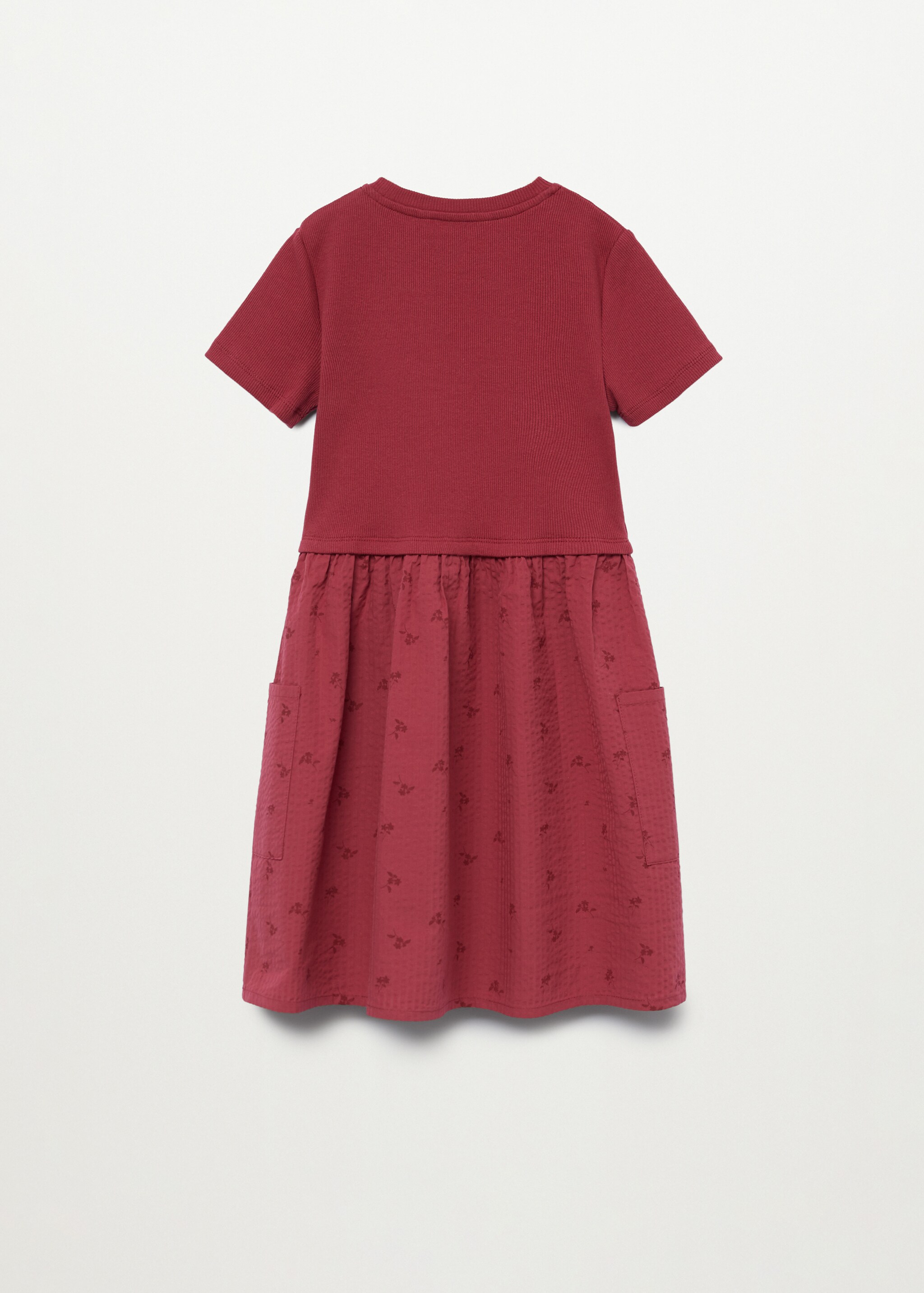 Vestido combinado algodón - Reverso del artículo