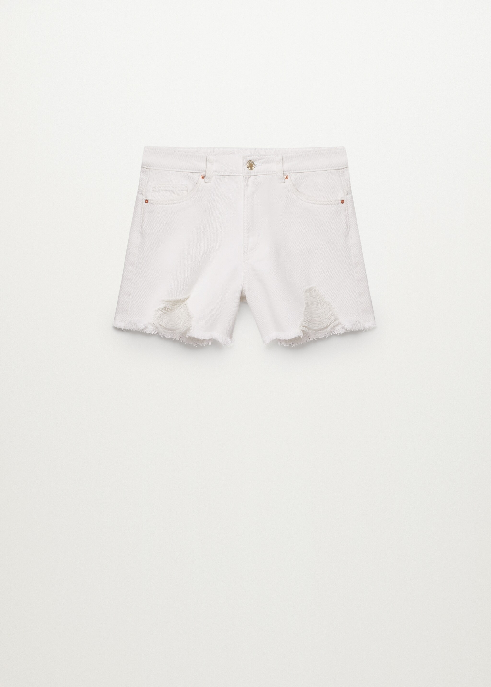 Ripped-detail denim short - Article without model