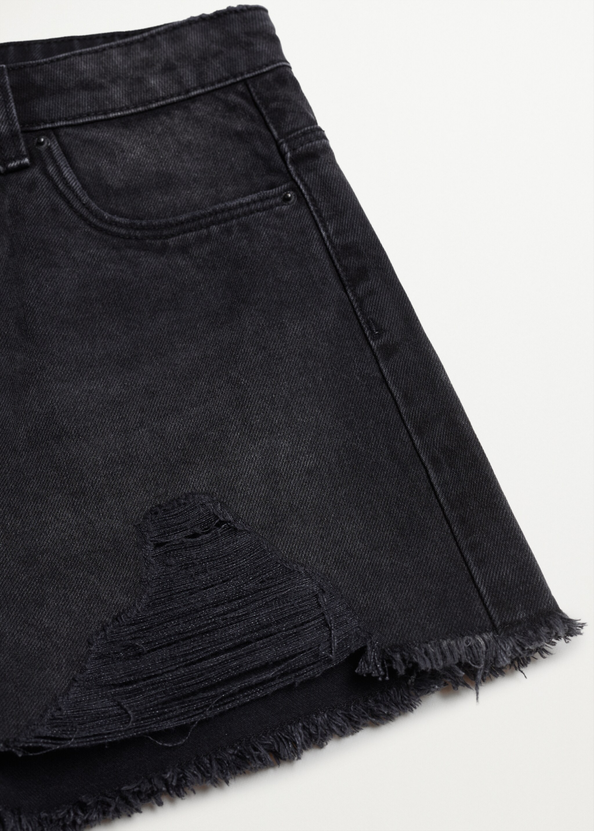 Ripped-detail denim short - Details of the article 8