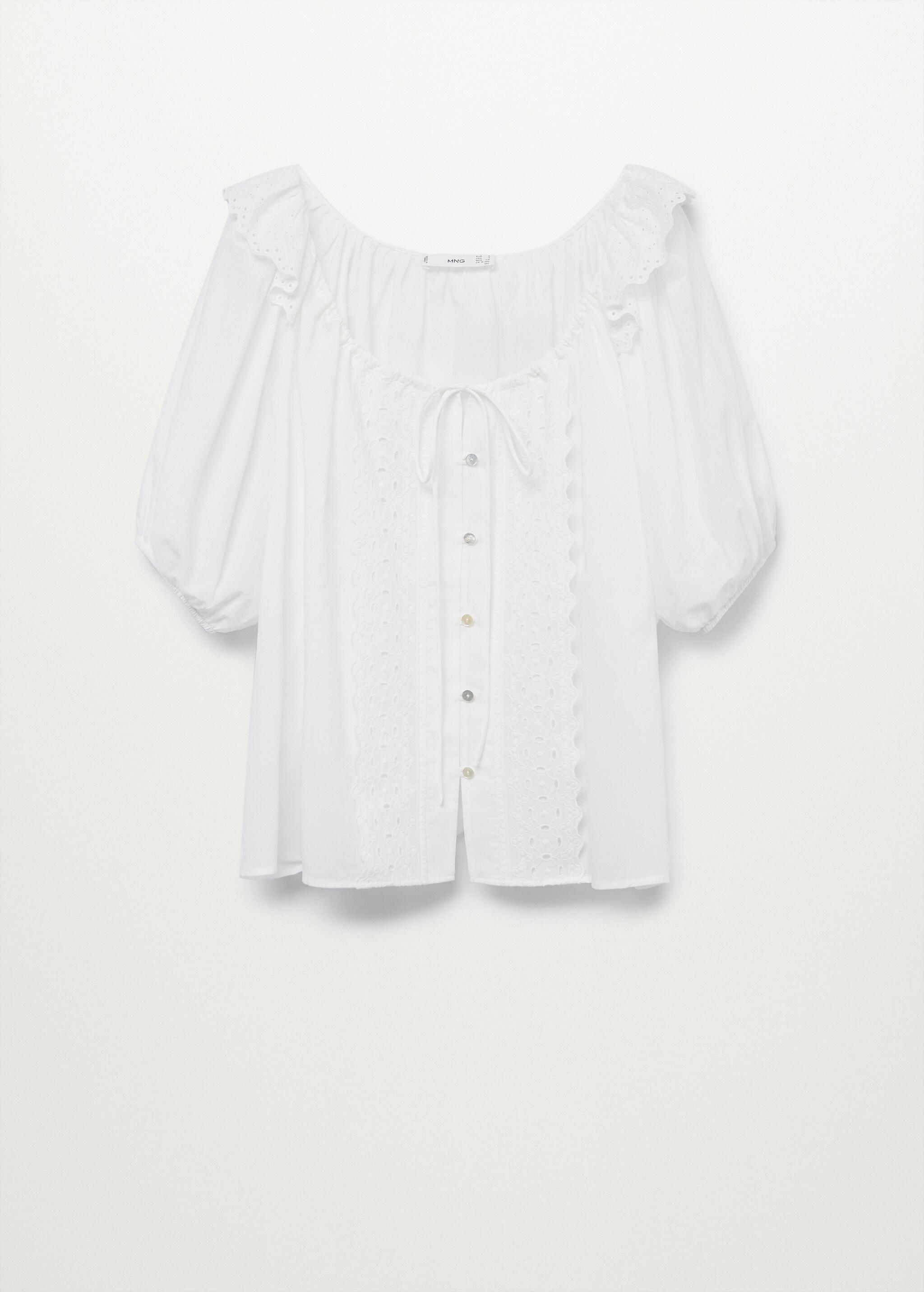 Blusa algodón orgánico calados - Artículo sin modelo