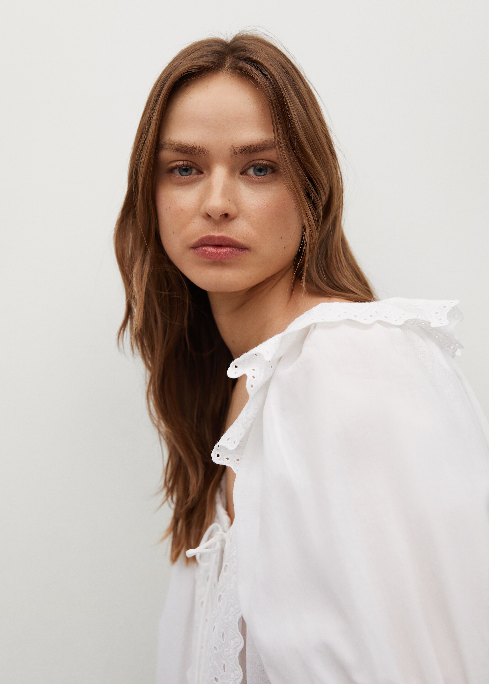 Blusa algodón orgánico calados - Detalle del artículo 1