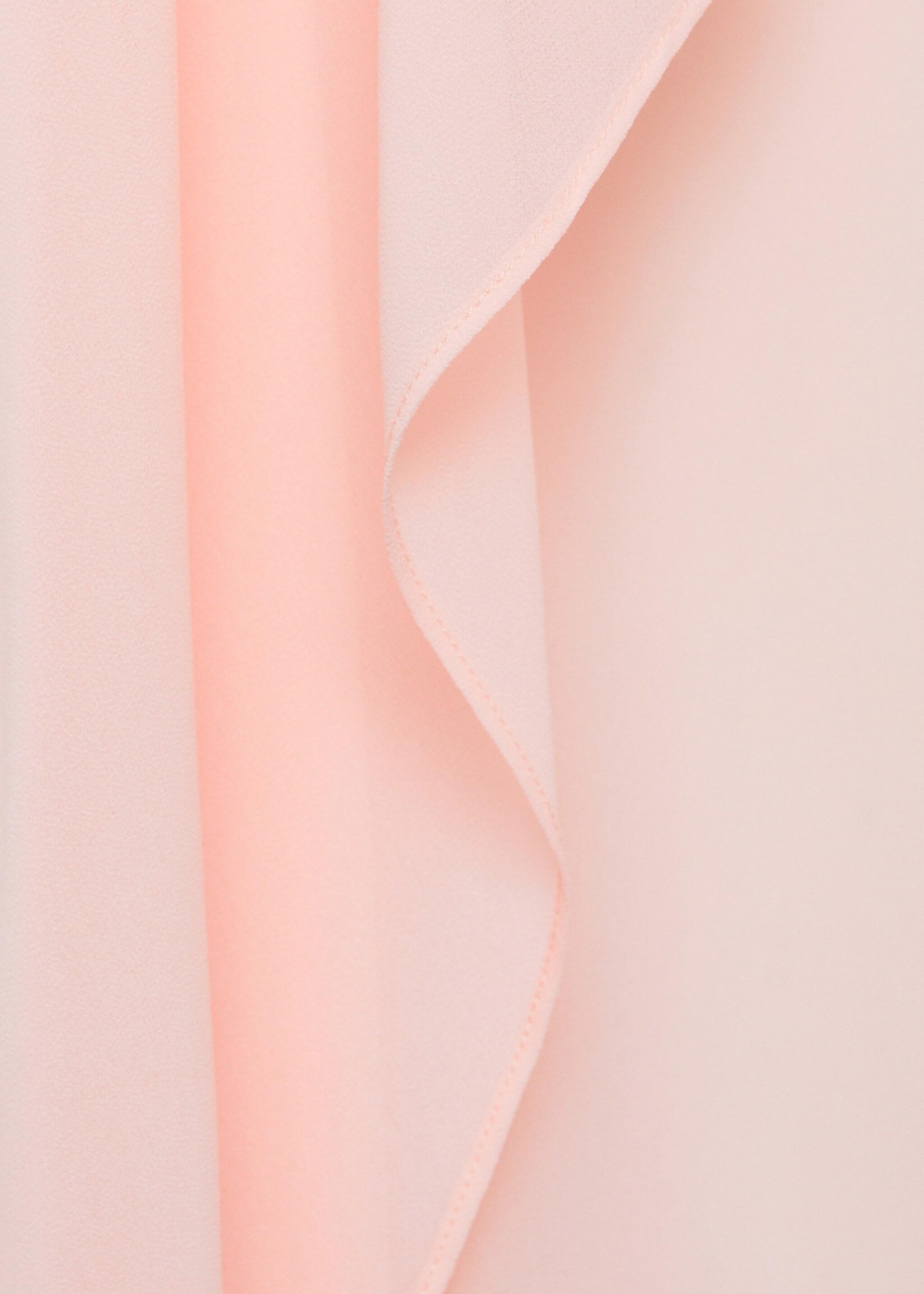 Long semi-transparent cape - Details of the article 8, Pastel Pink. Ref: 87065724-00.