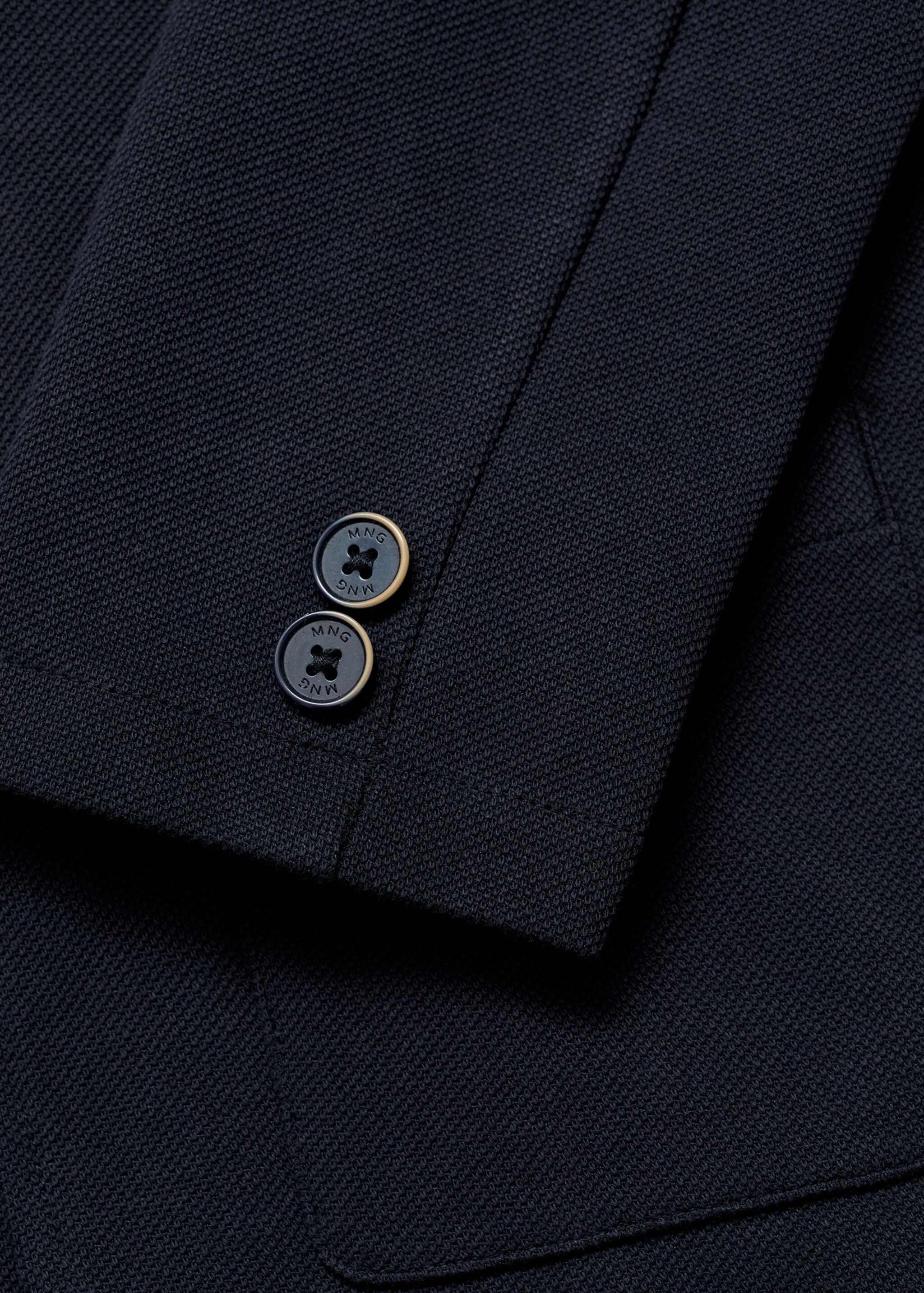 Strickblazer mit Taschen - Detail des Artikels 0, Dunkles Marineblau. Ref: 87065732-00.