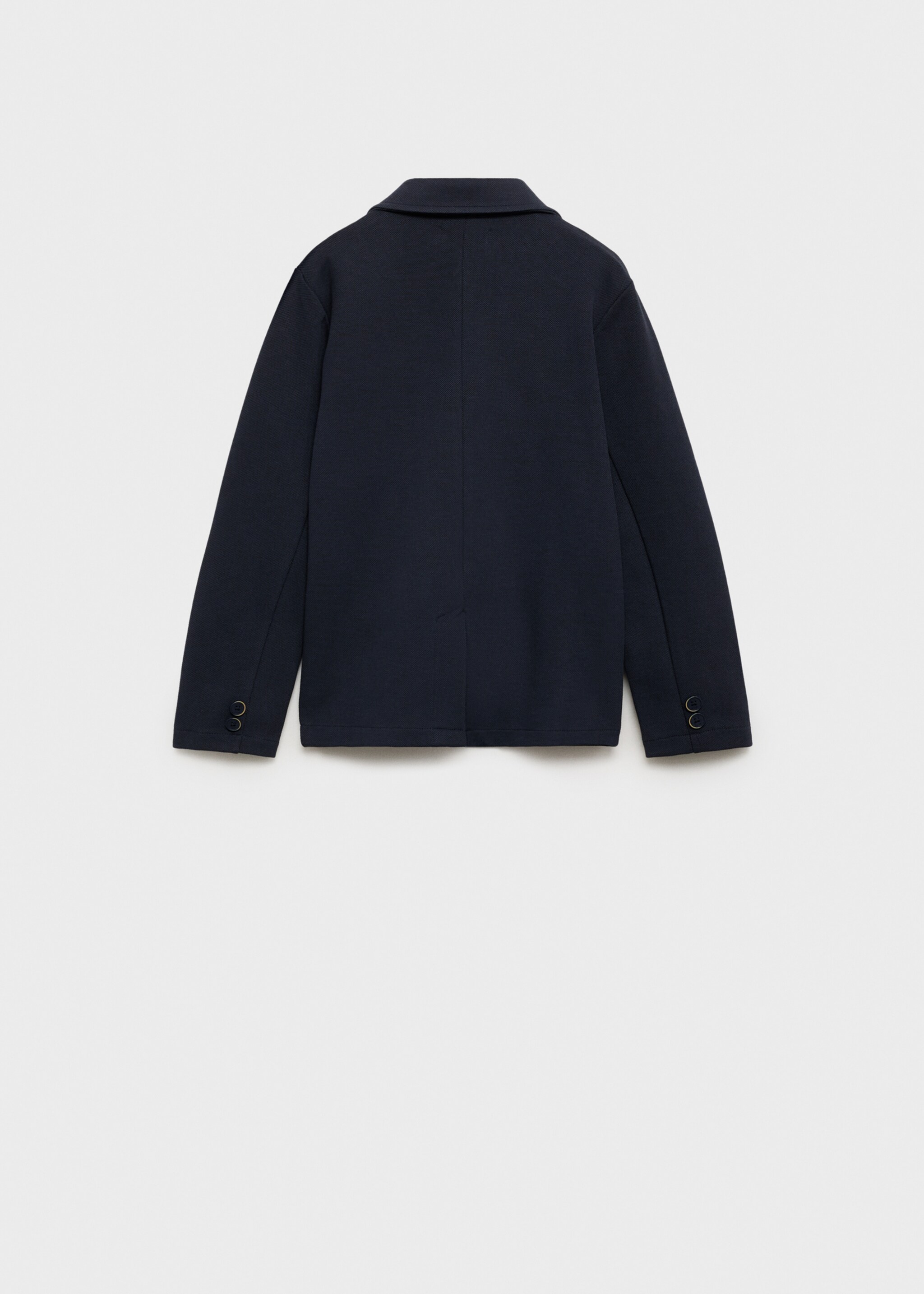 Strickblazer mit Taschen - Rückseite des Artikels, Dunkles Marineblau. Ref: 87065732-00.