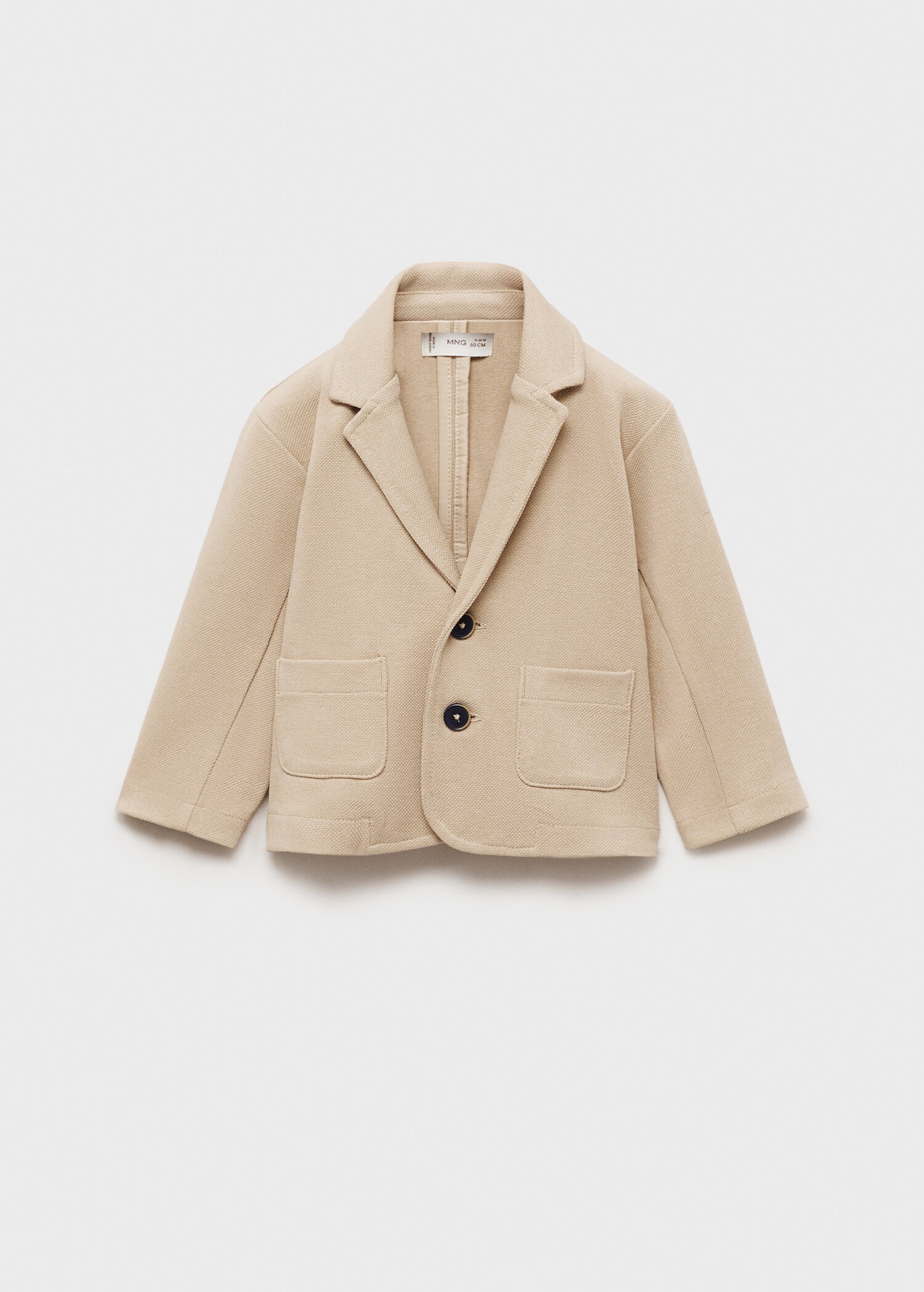 Cotton-blend piqué blazer - Article without model