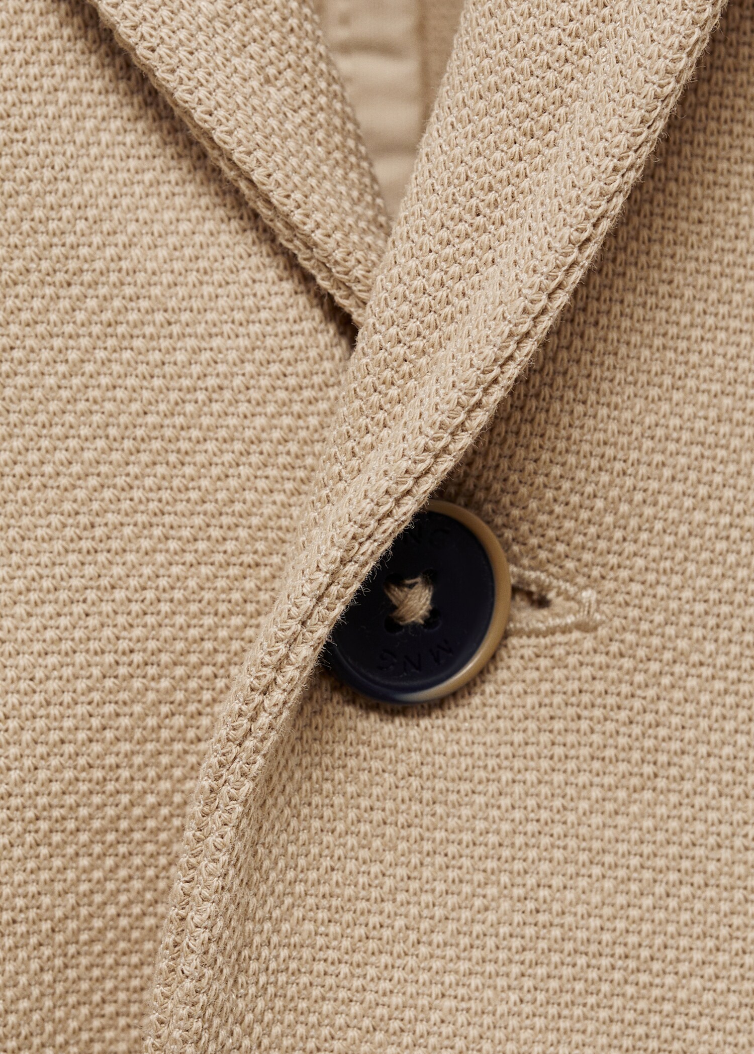Cotton-blend piqué blazer - Details of the article 8