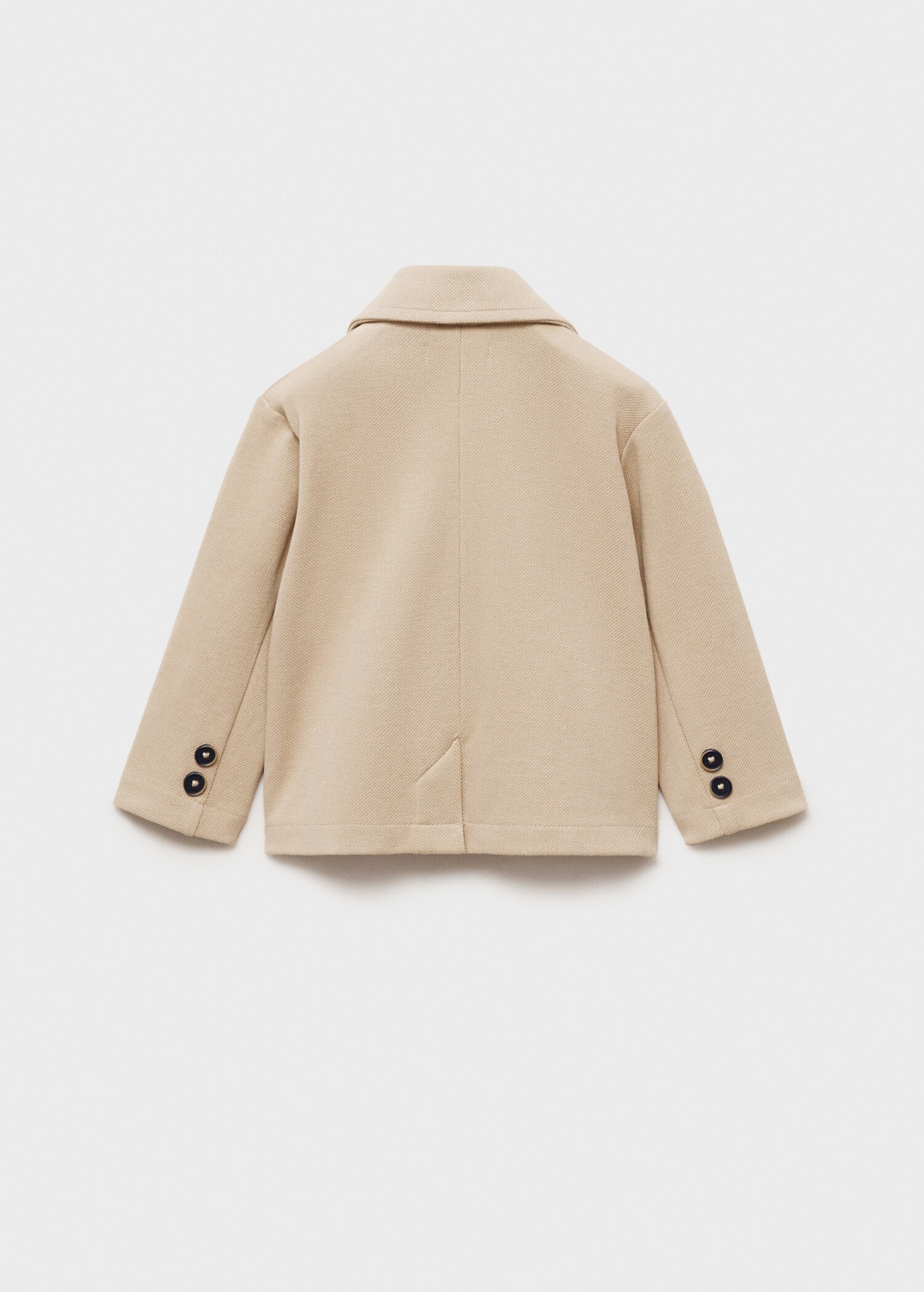 Cotton-blend piqué blazer - Reverse of the article