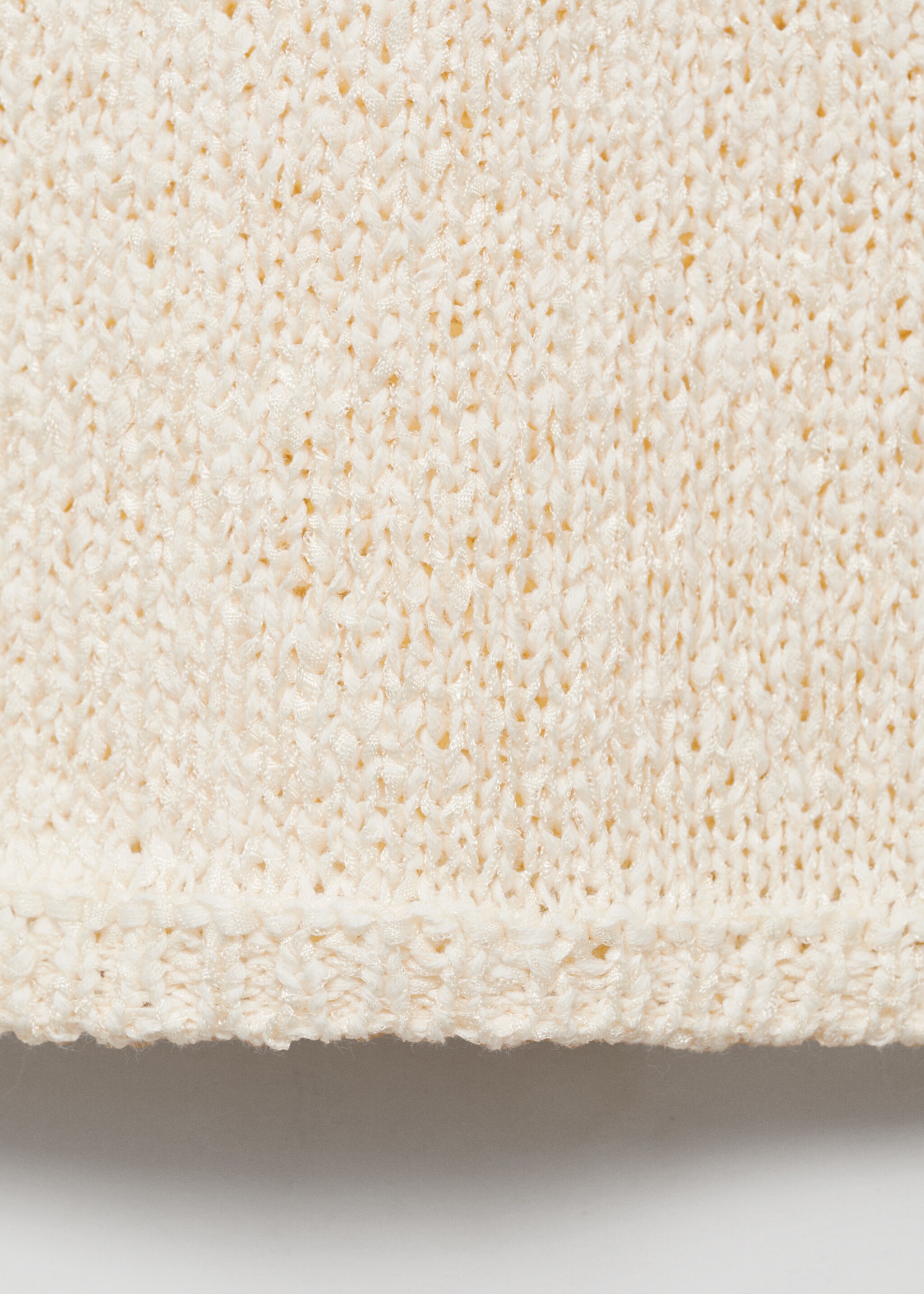 Häkelpullover mit Rundhals - Detail des Artikels 0, Ecru. Ref: 87065736-00.