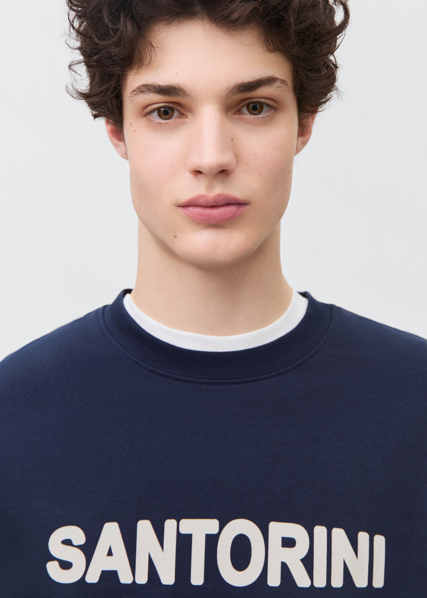 Bavlněná mikina s potiskem nápisu - Detail zboží 1