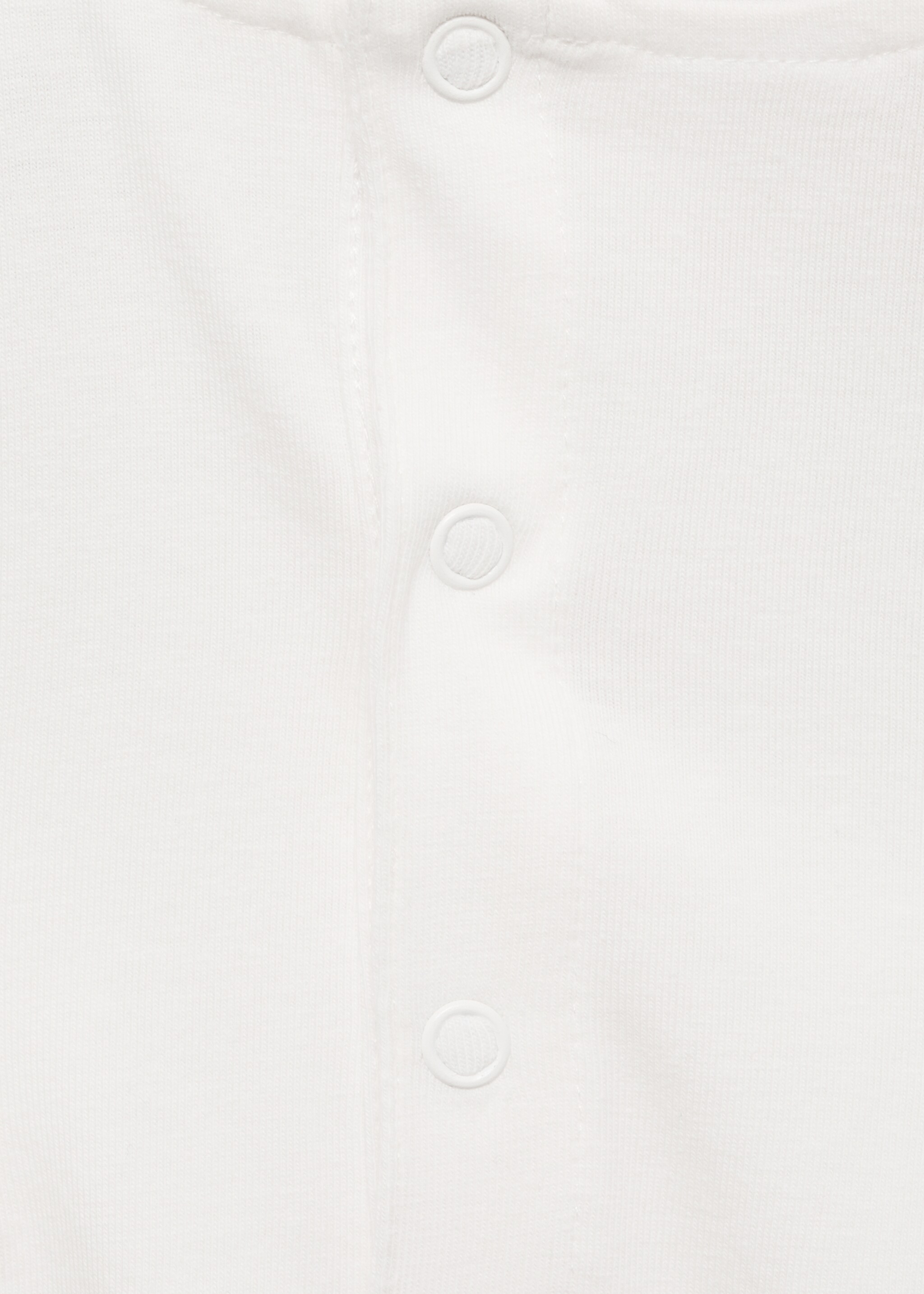 Baumwoll-Body mit Volants - Detail des Artikels 0, Cremeweiß. Ref: 87065738-00.