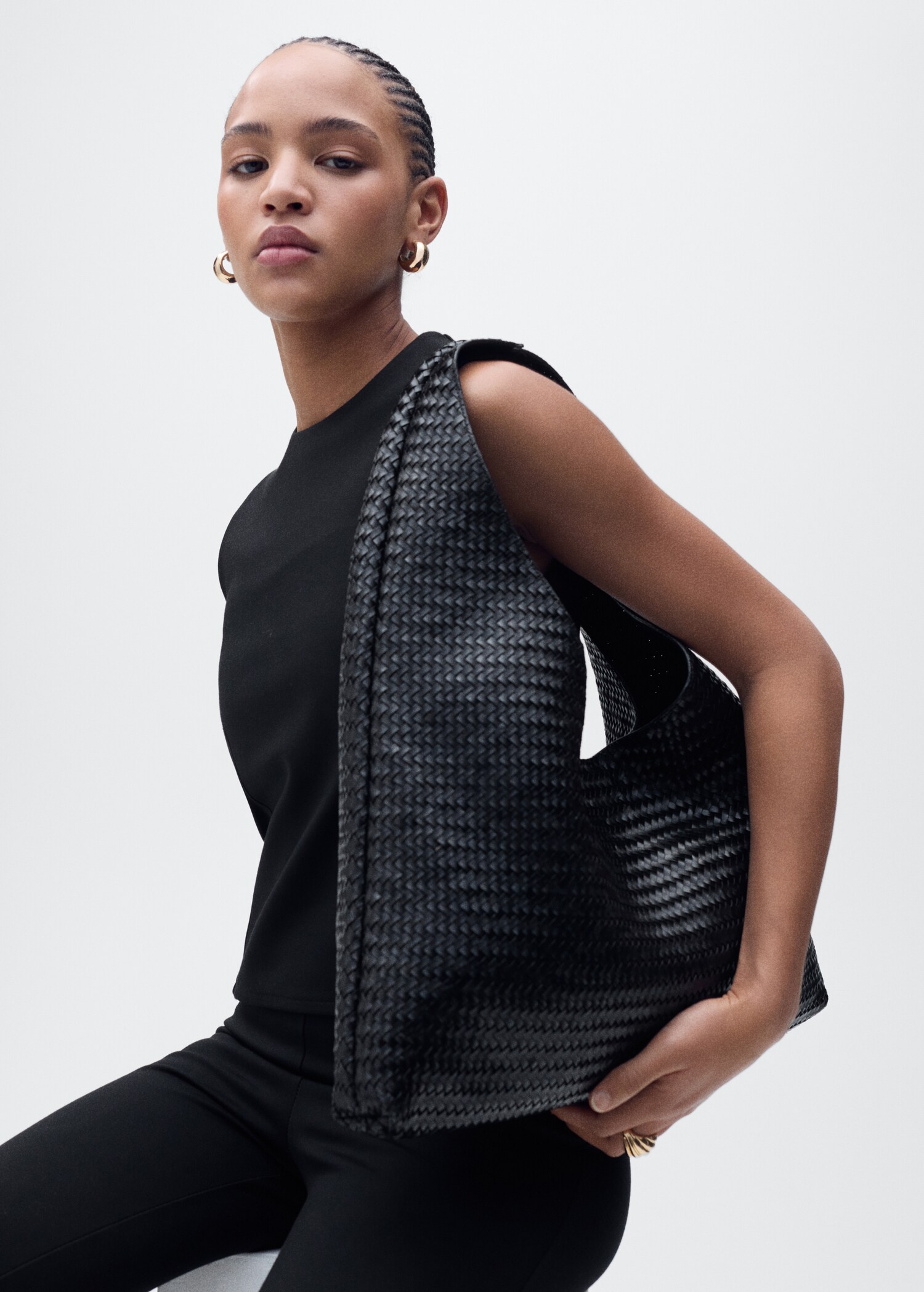 Skinny trousers with openings - Details of the article 1