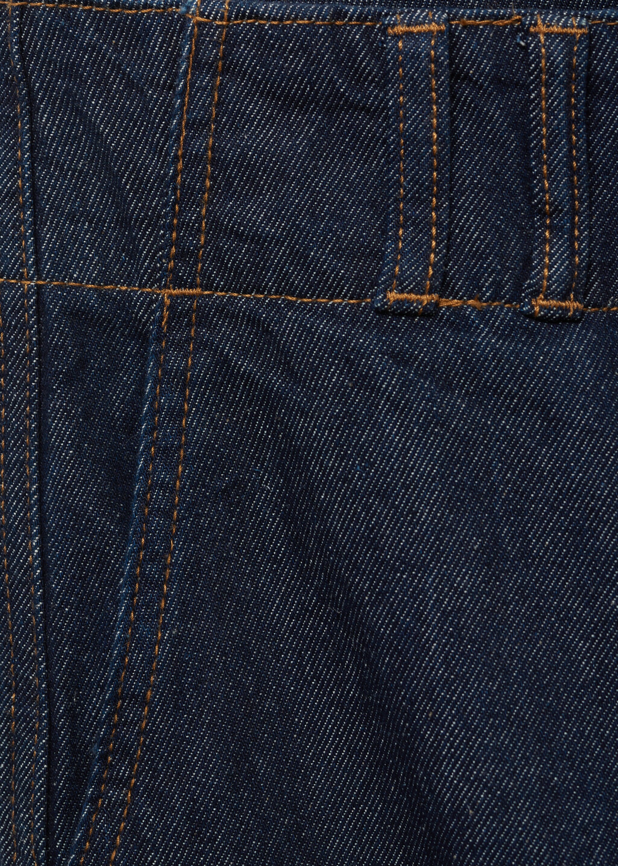 Wideleg denim broek - Detail van het artikel 0, Open blauw. Ref: 87065742-00.