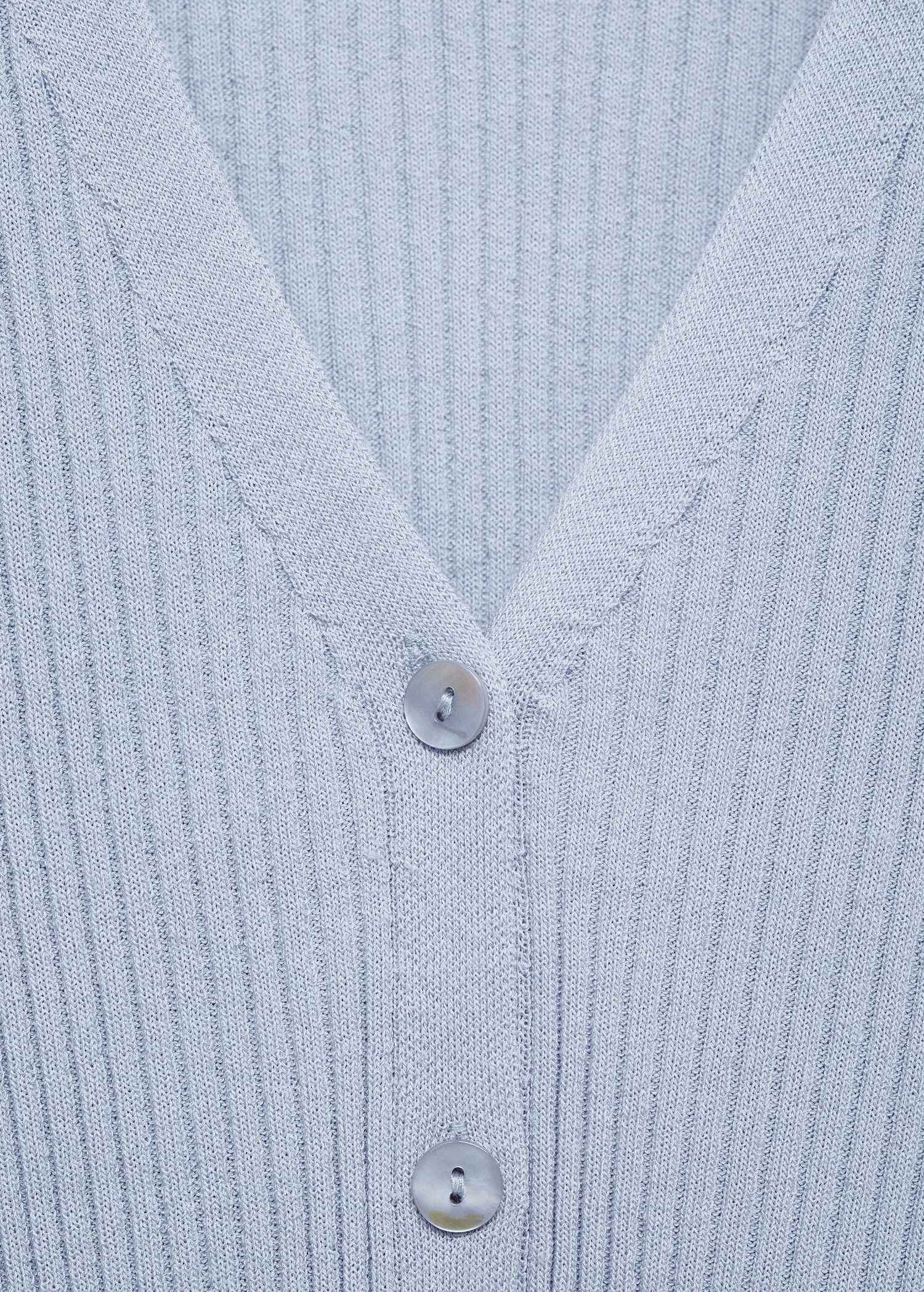 Càrdigan punt canalé escot en punta - Detall de l'article 8