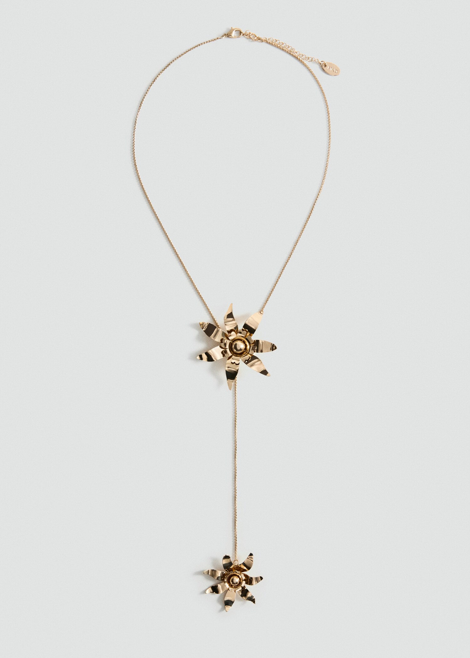 Long flower chain necklace - Article without model
