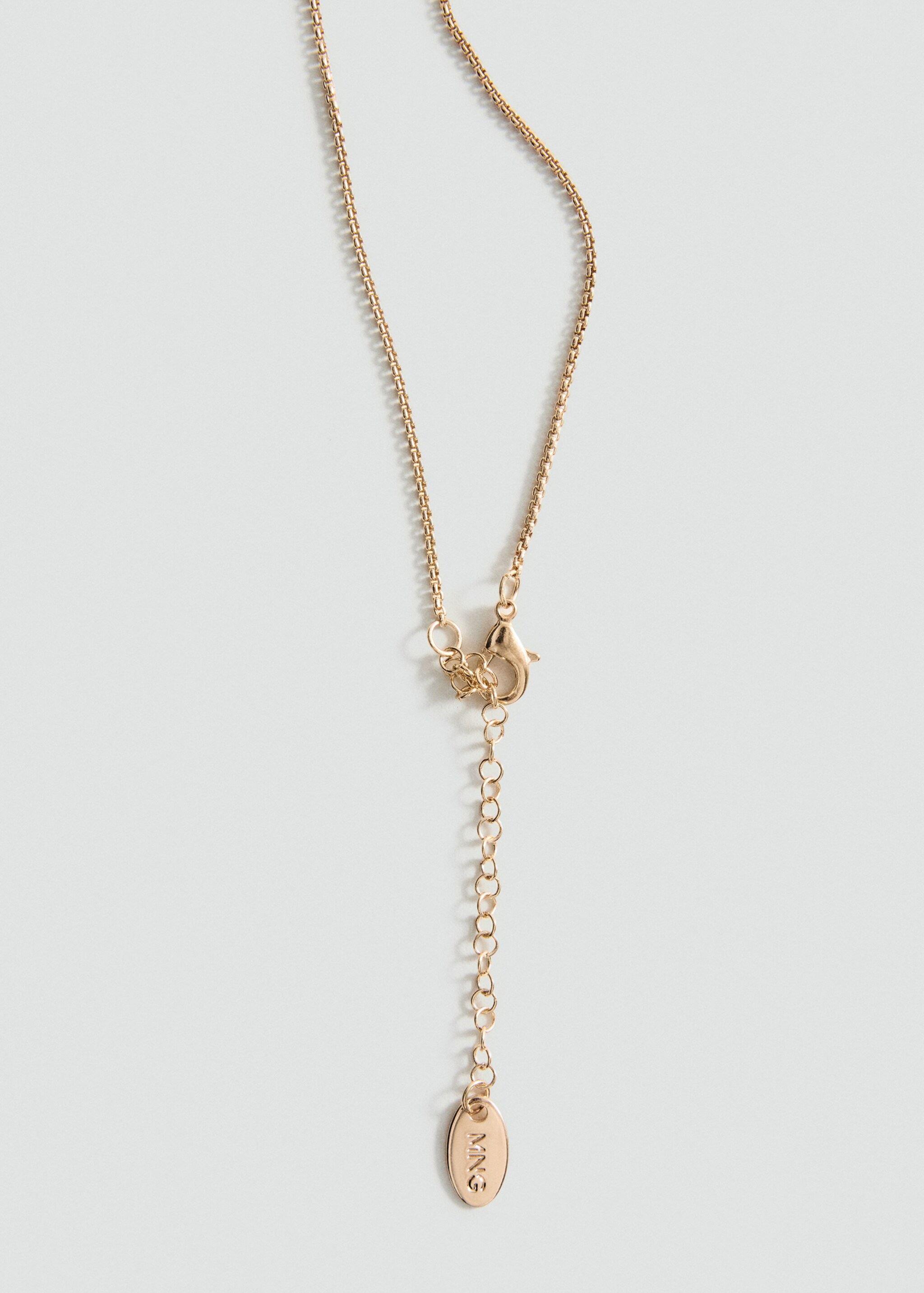Long flower chain necklace - Details of the article 1, Gold. Ref: 87065762-00.