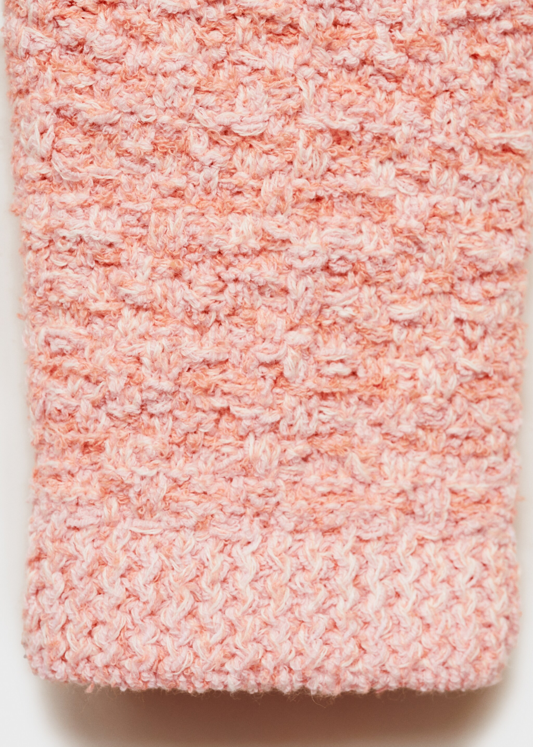 Tweed-effect jacket with jewel buttons - Details of the article 0, Pastel Pink. Ref: 87065763-00.