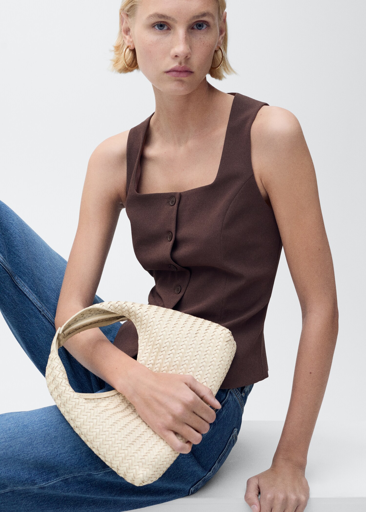 Γιλέκο κοστουμιού εφαρμοστό - Λεπτομέρεια του προϊόντος 2