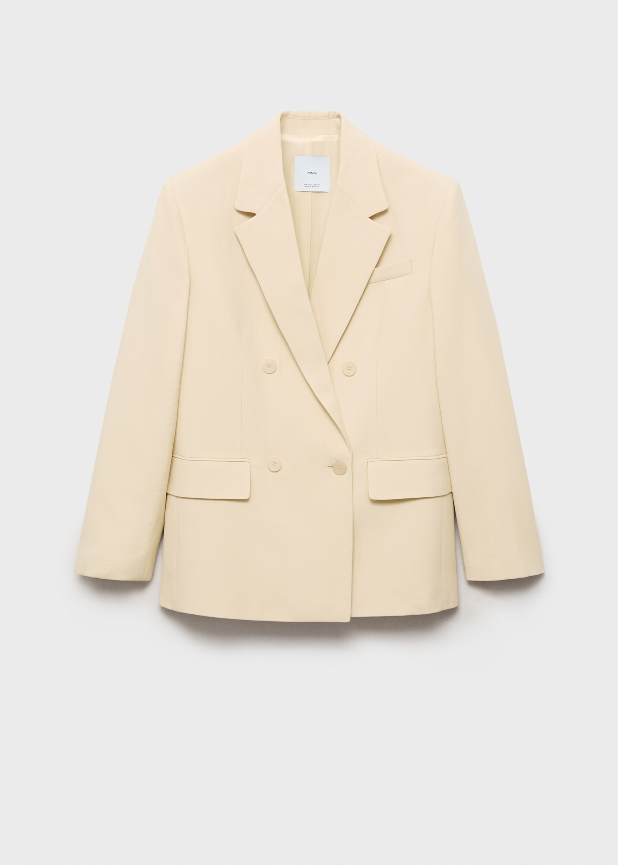 Doppelreihiger Blazer-Anzug - Artikel ohne Model, Vanille. Ref: 87065768-00.