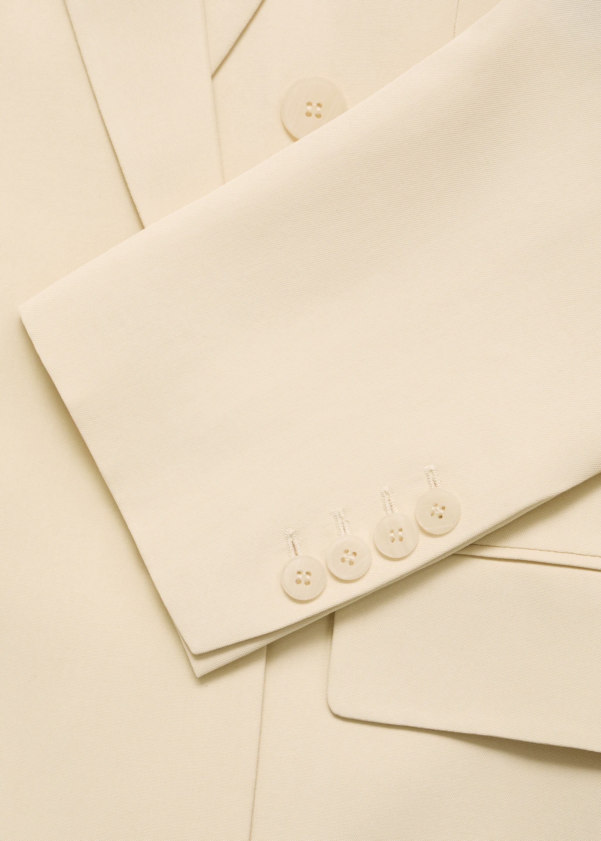 Doppelreihiger Blazer-Anzug - Detail des Artikels 0, Vanille. Ref: 87065768-00.