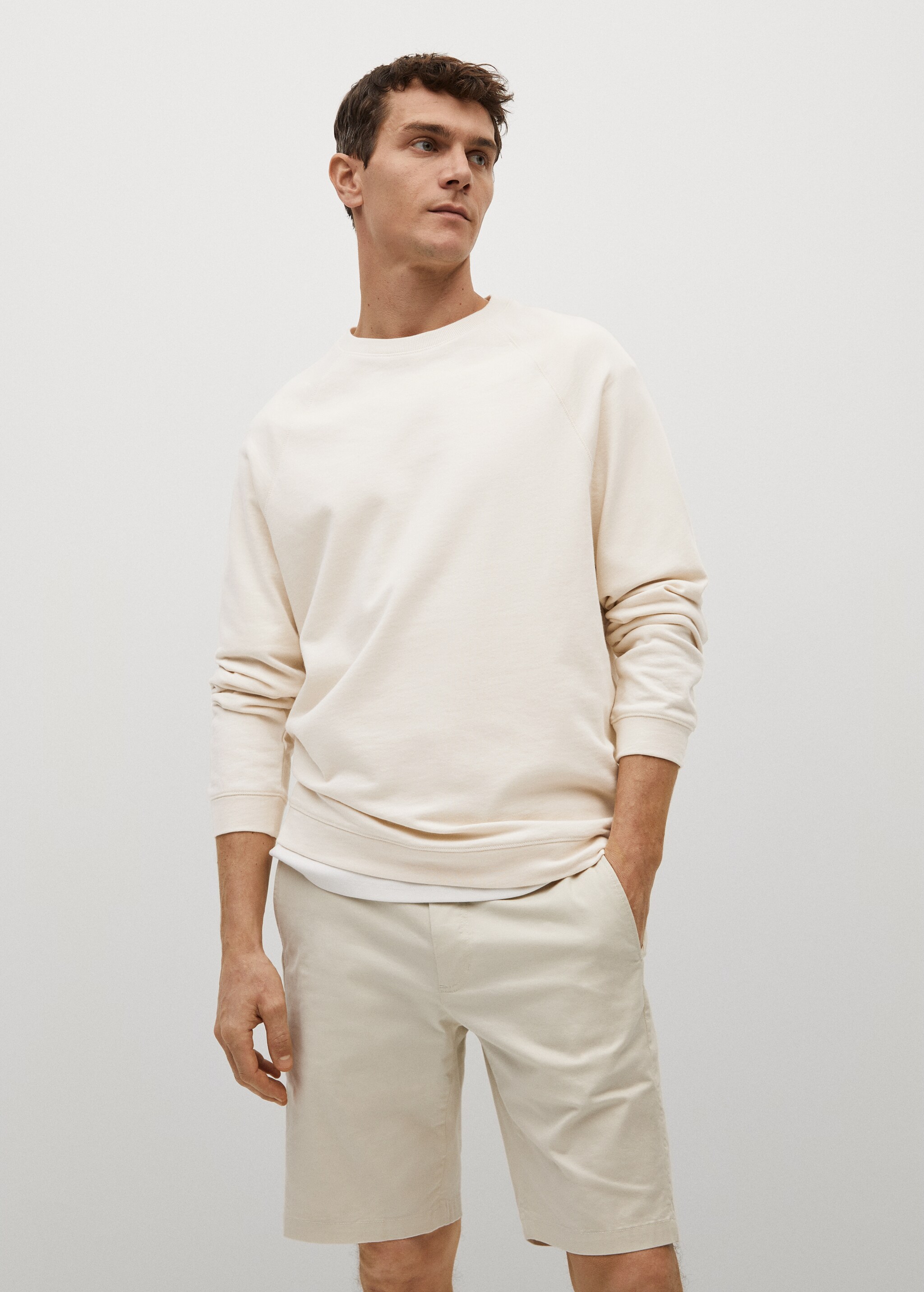 Sudadera algodón sostenible - Plano medio