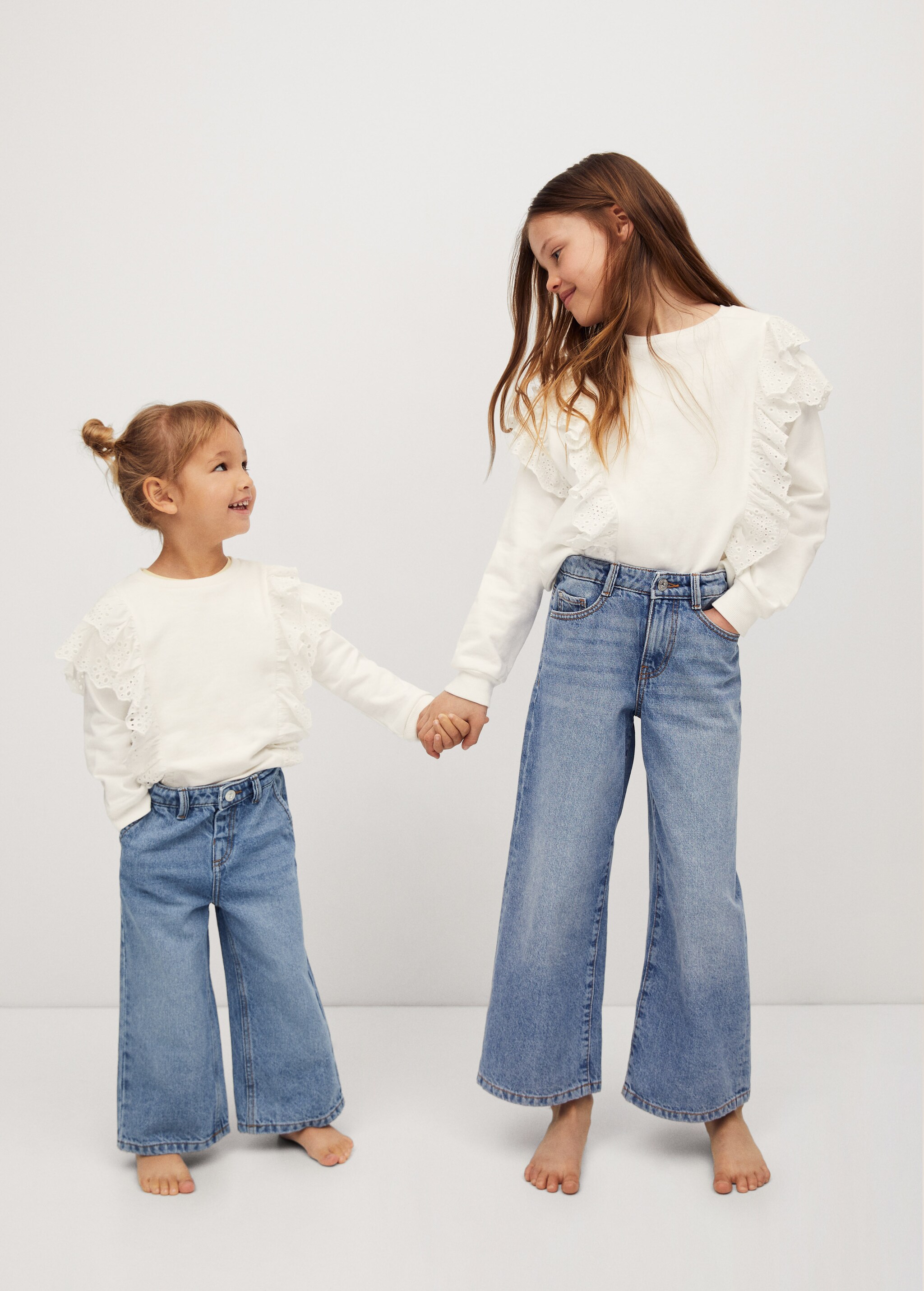 Jeans culotte - Plano medio