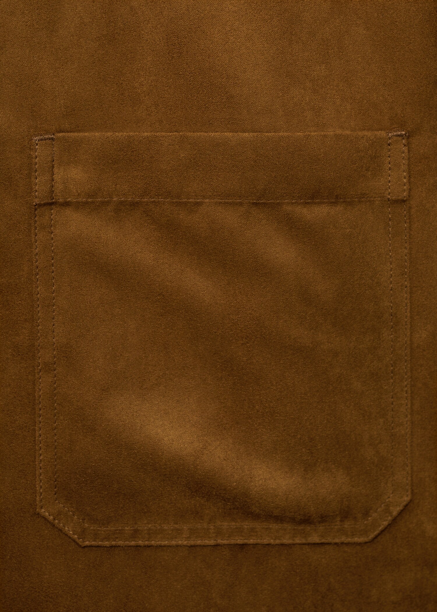 Suede effect overshirt - Details of the article 0