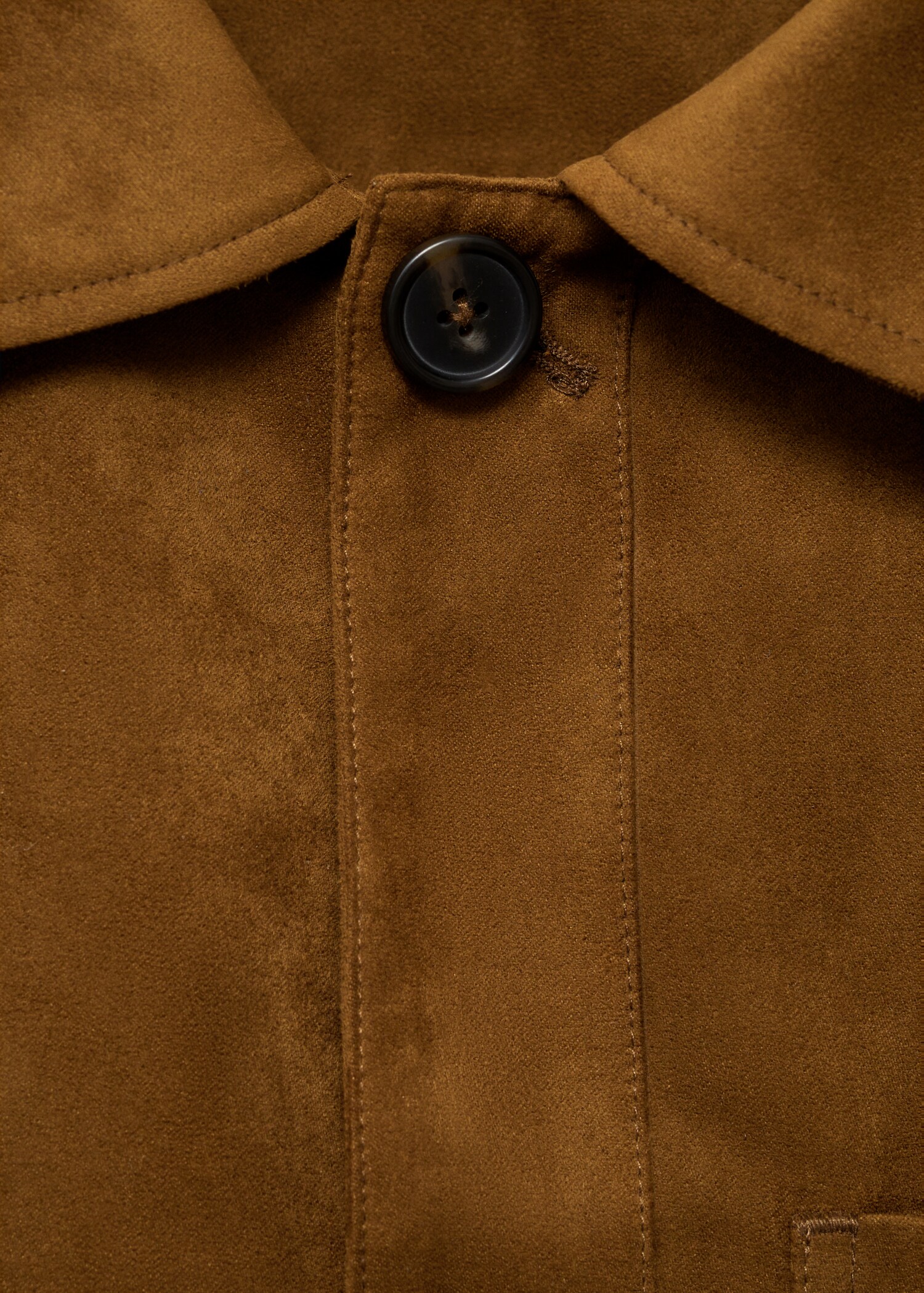 Suede effect overshirt - Details of the article 8