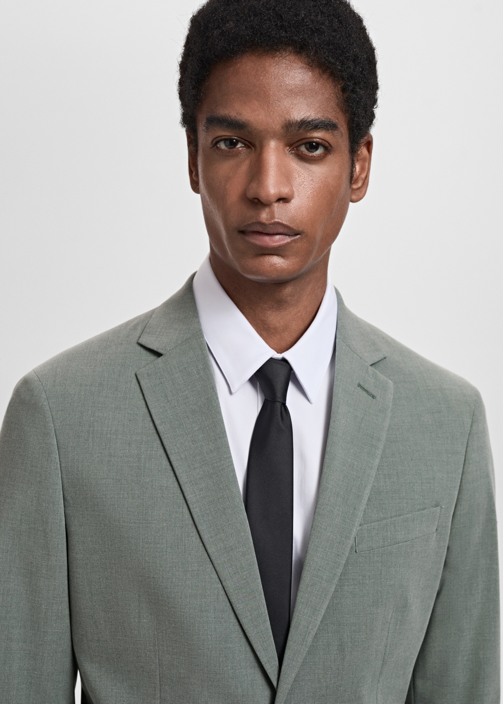 Americana vestit París súper slim fit - Detall de l'article 1, Verd. Ref: 87065922-00.