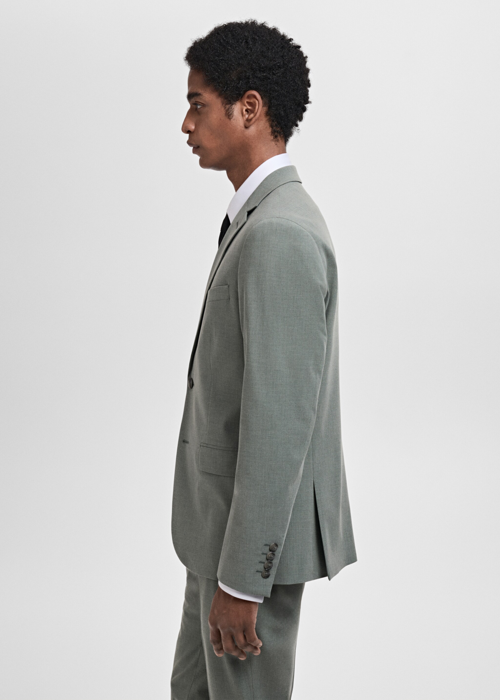 Americana vestit París súper slim fit - Detall de l'article 2, Verd. Ref: 87065922-00.