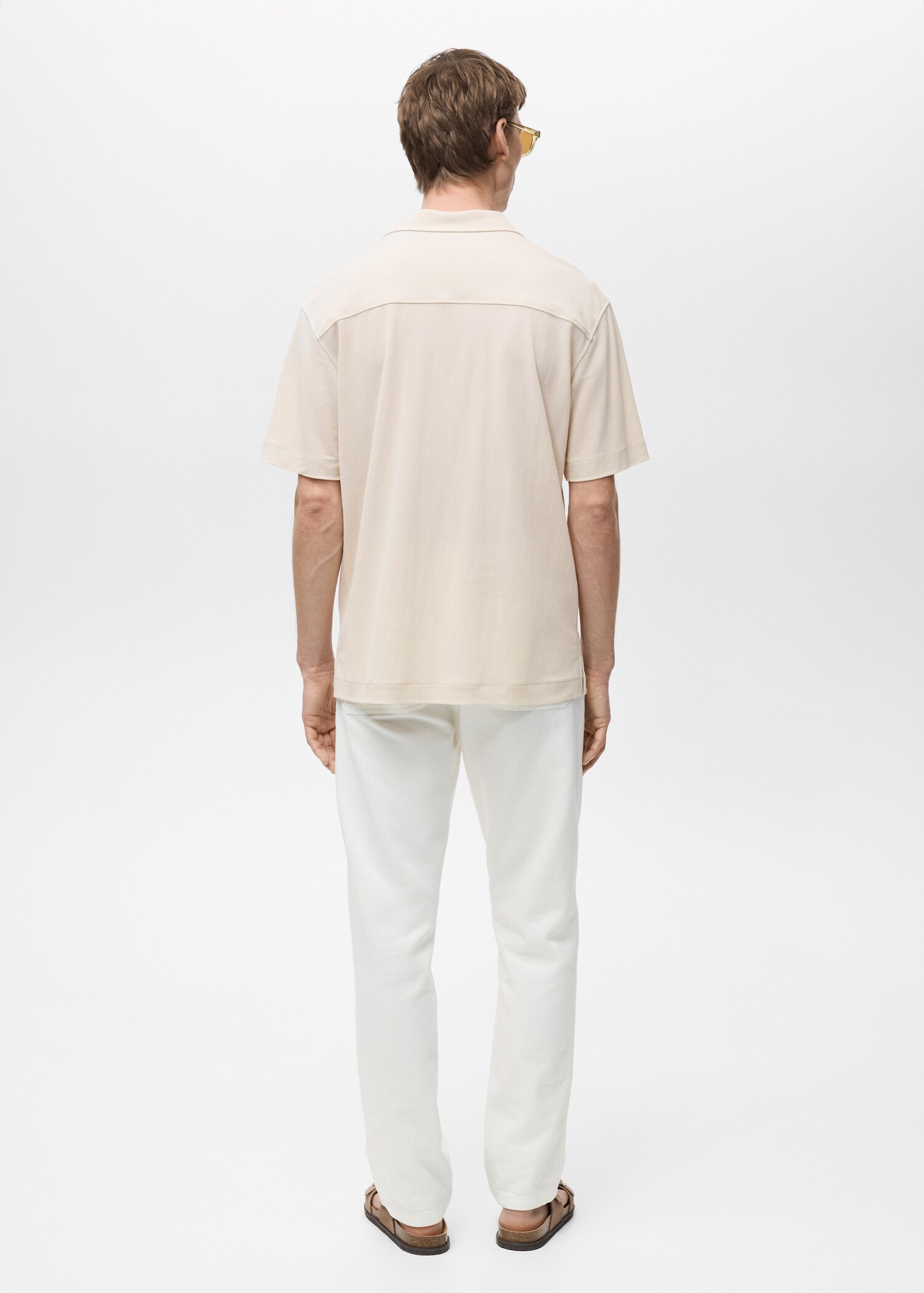 Modal shirt with bowling collar - Reverse of the article