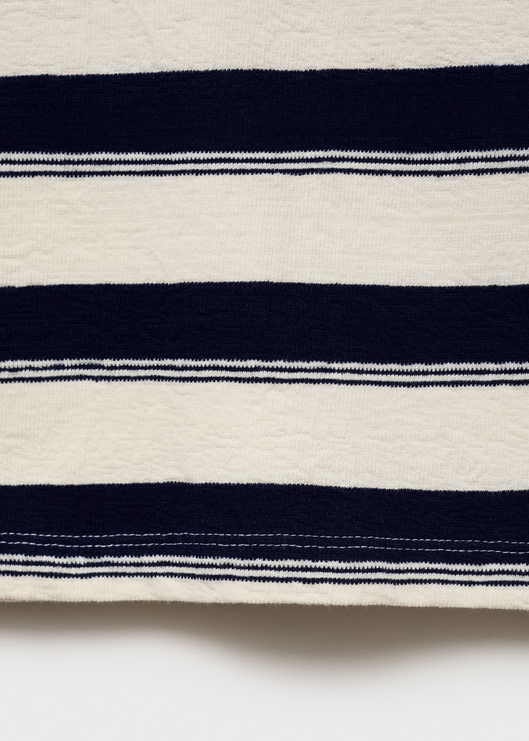 100% cotton striped polo shirt - Details of the article 0, Dark Navy. Ref: 87065931-00.