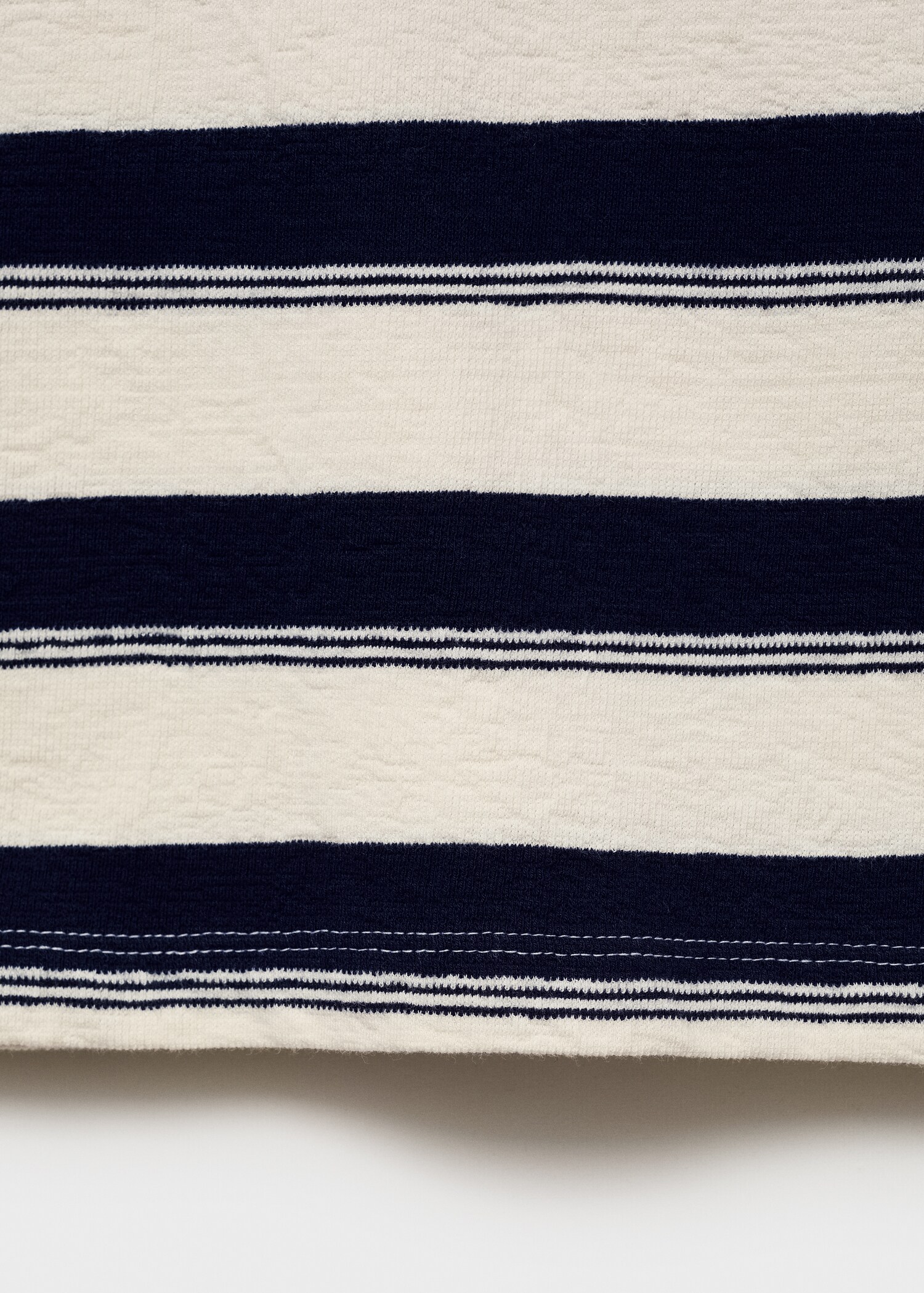 100% cotton striped polo shirt - Details of the article 0