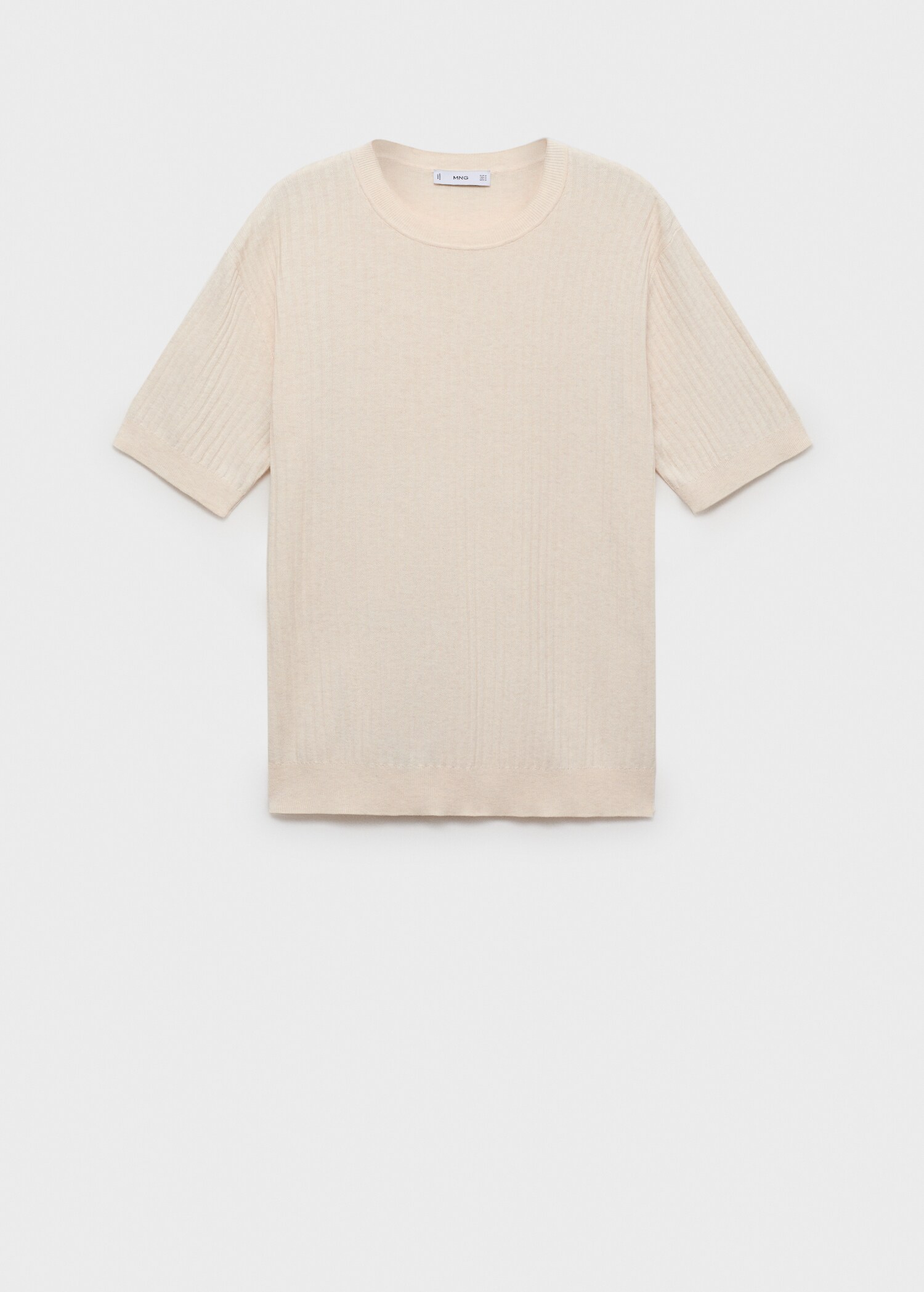 Textured striped T-shirt - Article without model