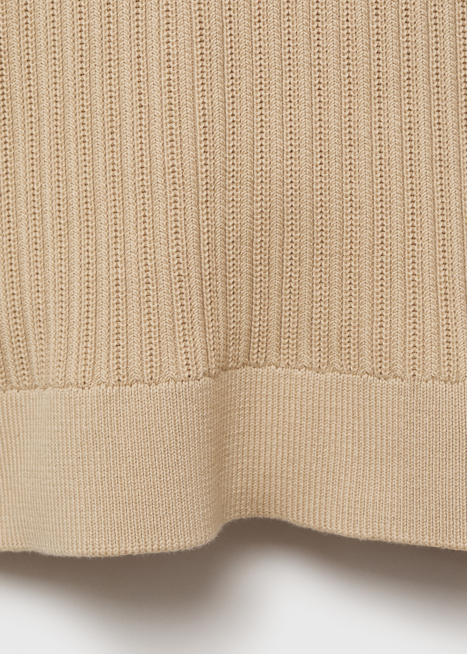 Braided cotton knitted T-shirt - Details of the article 0