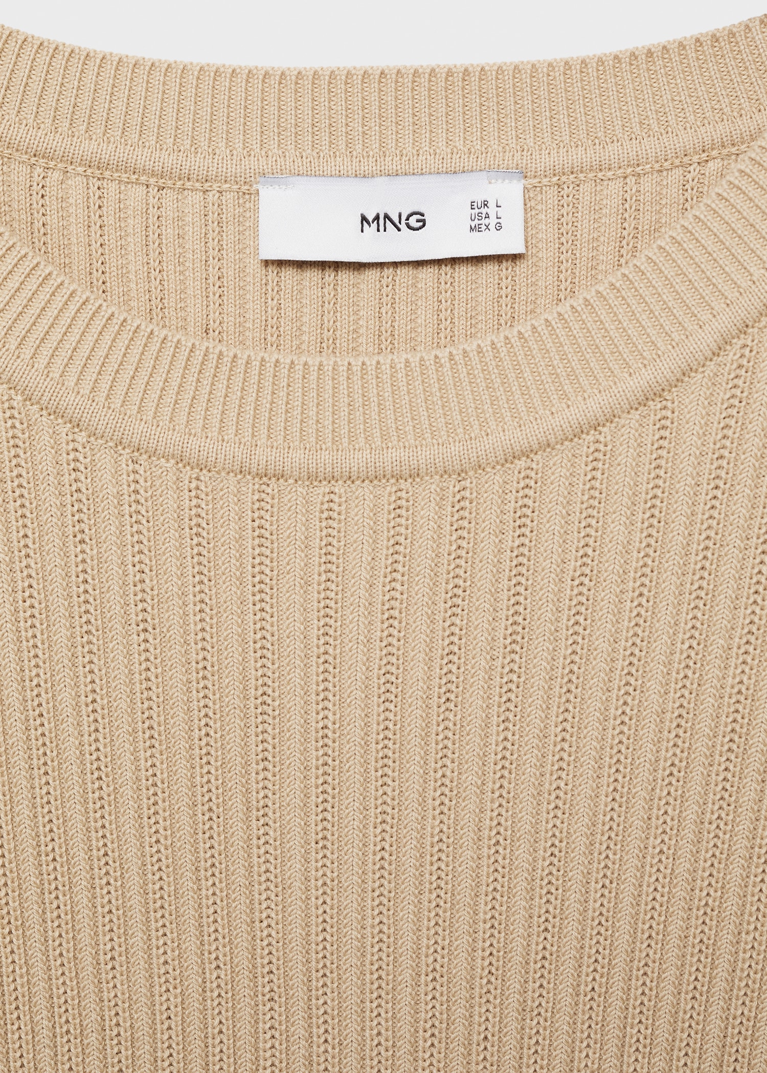 Braided cotton knitted T-shirt - Details of the article 8