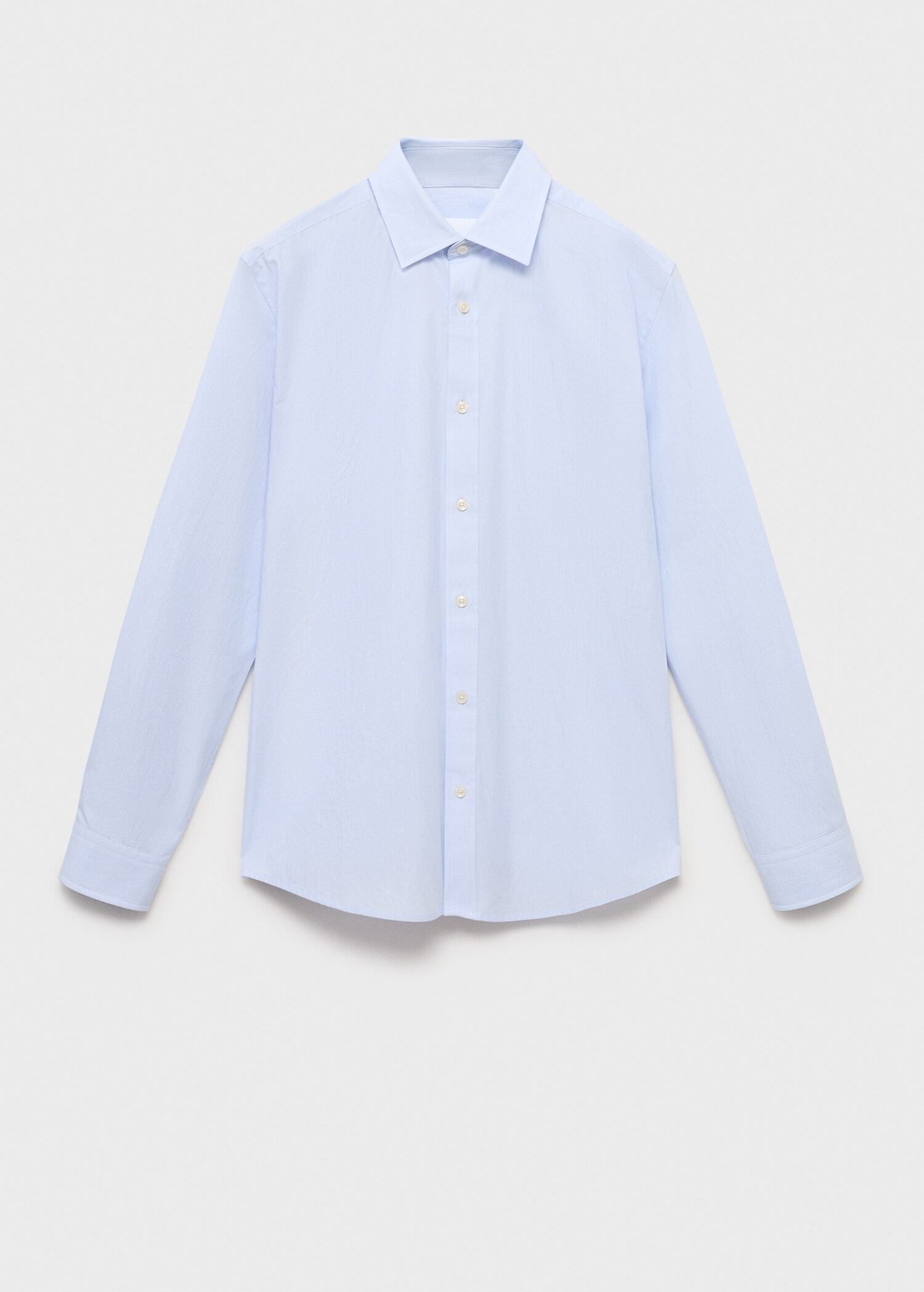 100% cotton slim-fit striped shirt - Article without model