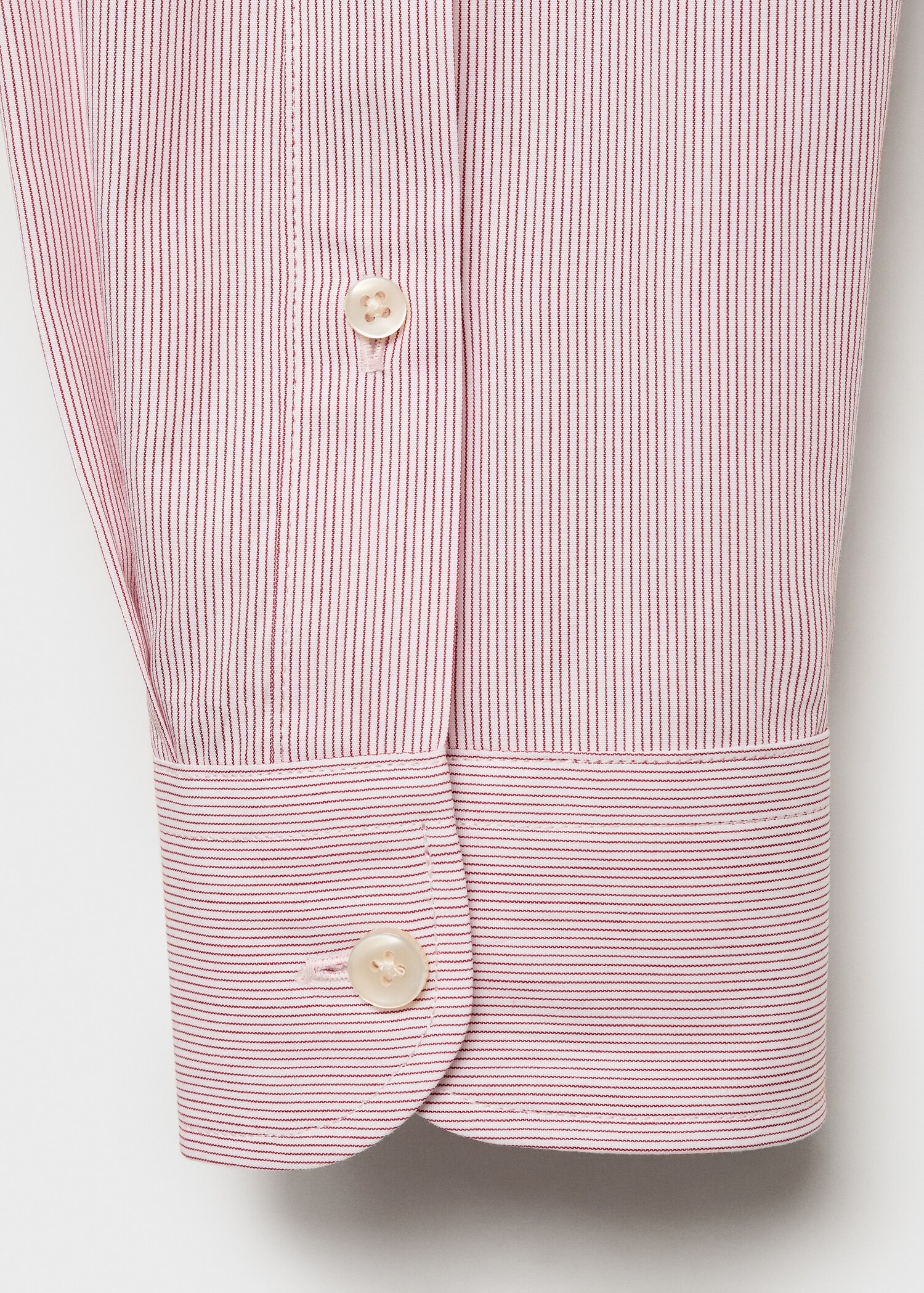 100% cotton slim-fit striped shirt - Details of the article 0