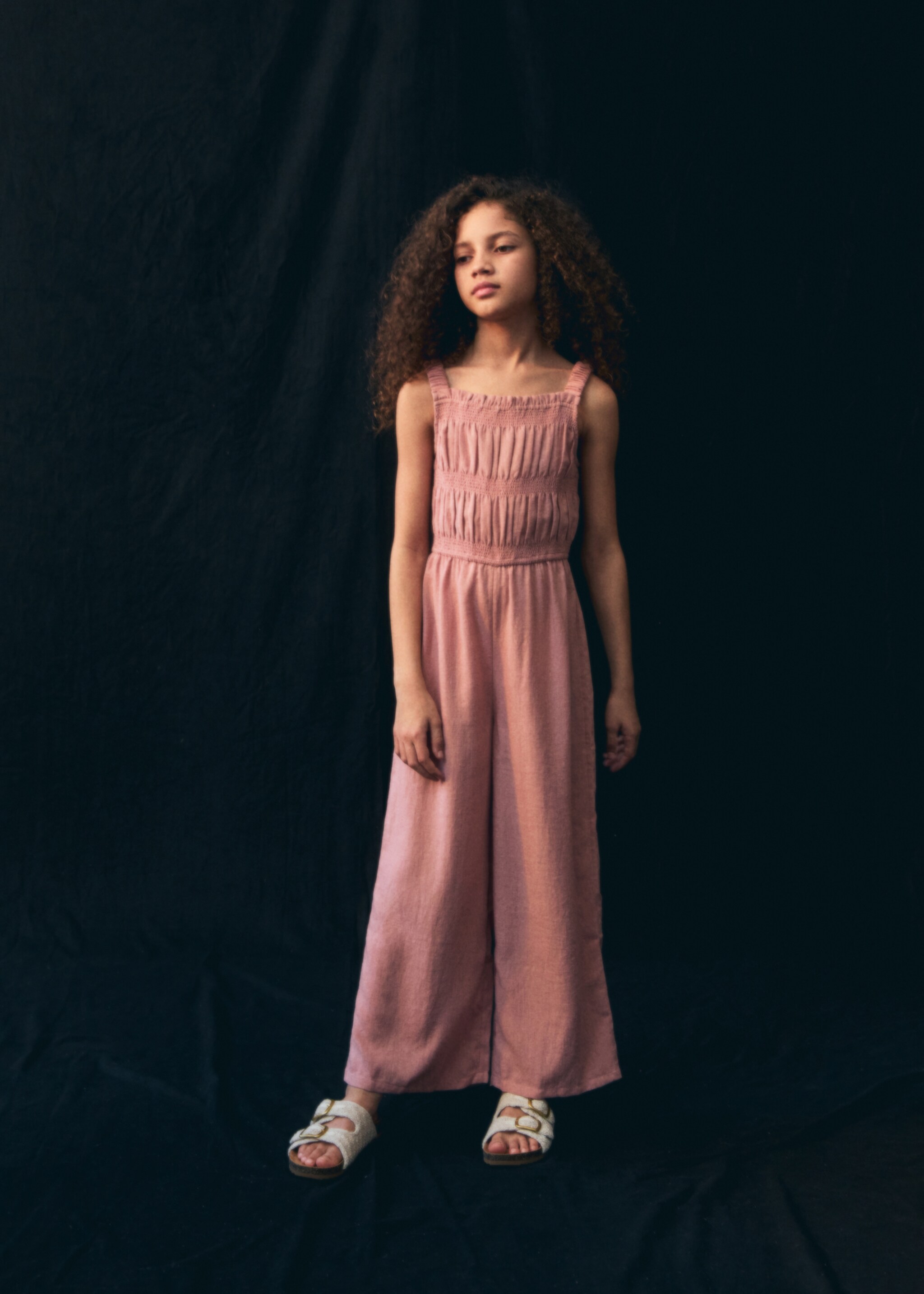 Combinaison froncée - Détail de l'article 5, Rose. Ref: 87065941-00.