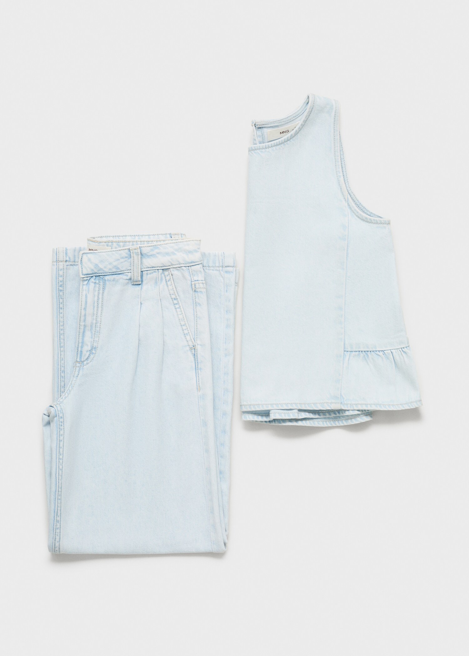 Straight-fit jeans with pleat detail - Details of the article 8