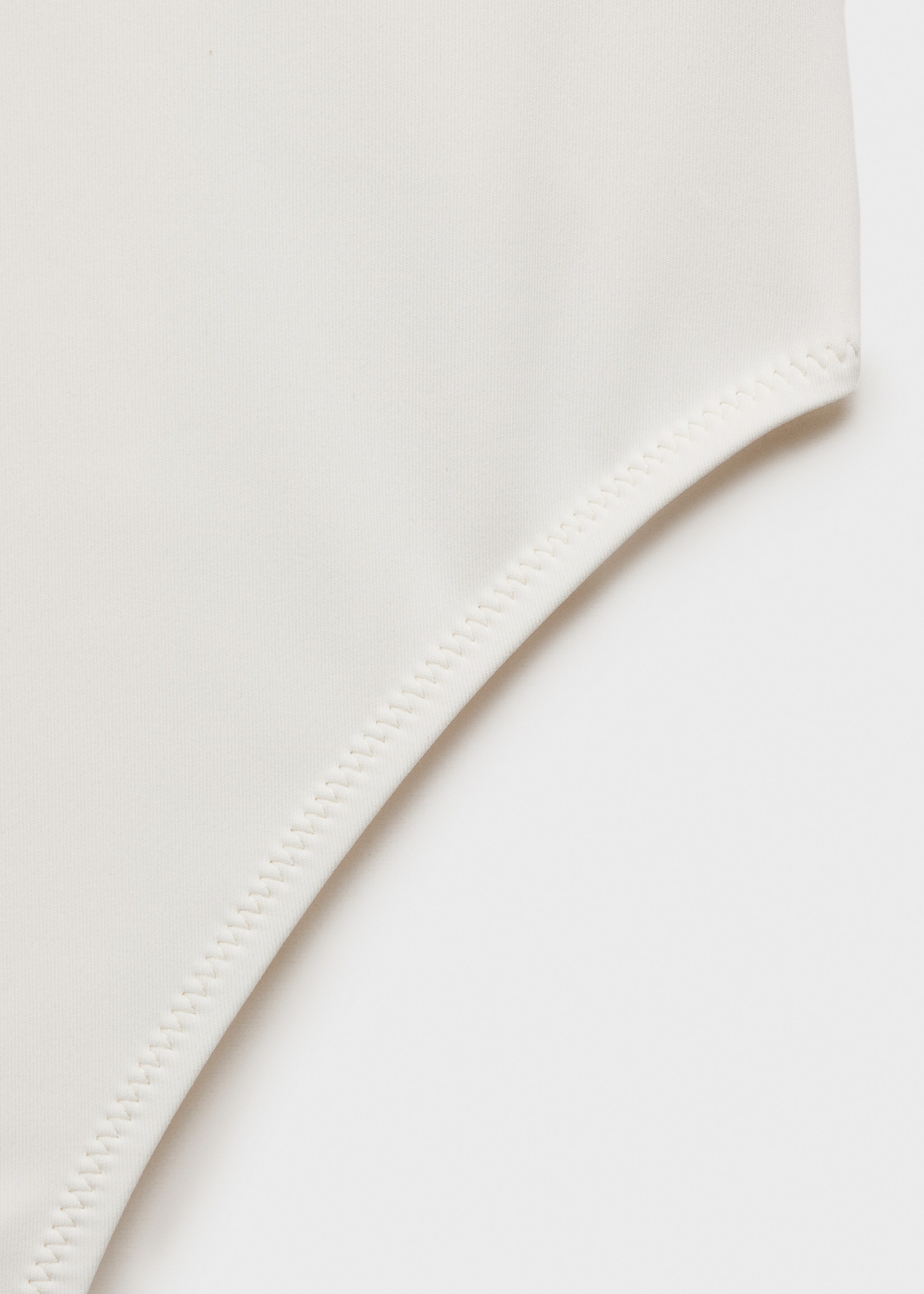Contrasting trims swimsuit - Details of the article 0, White. Ref: 87065951-00.