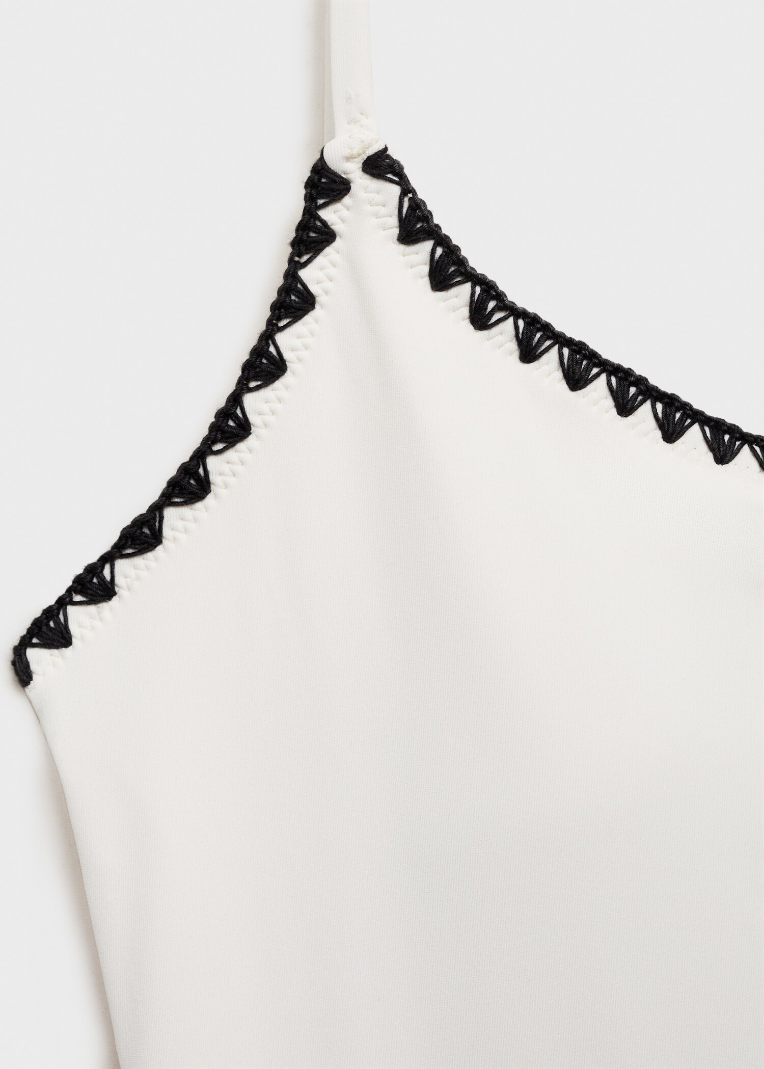 Contrasting trims swimsuit - Details of the article 8
