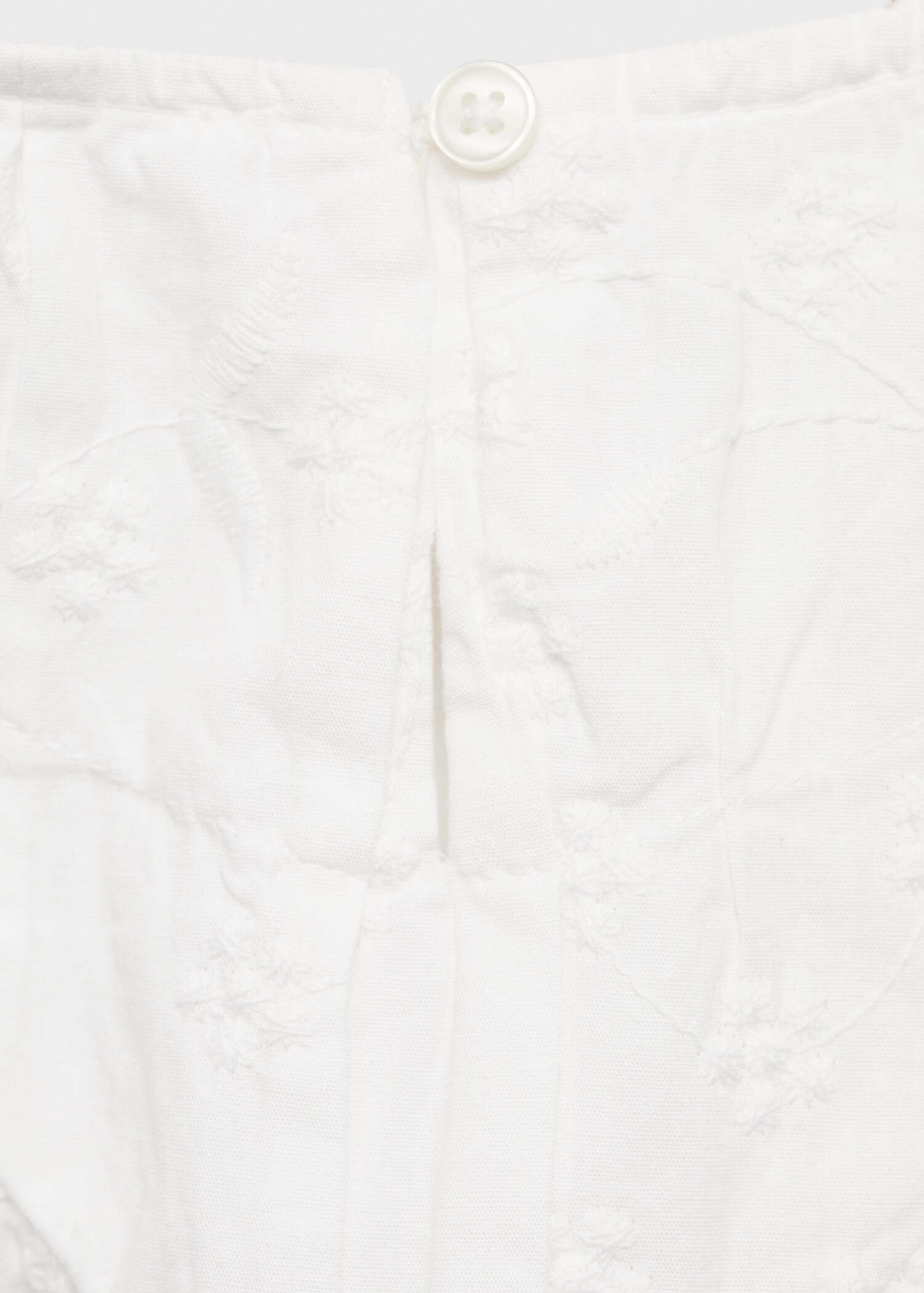 Embroidered cotton blouse - Details of the article 0