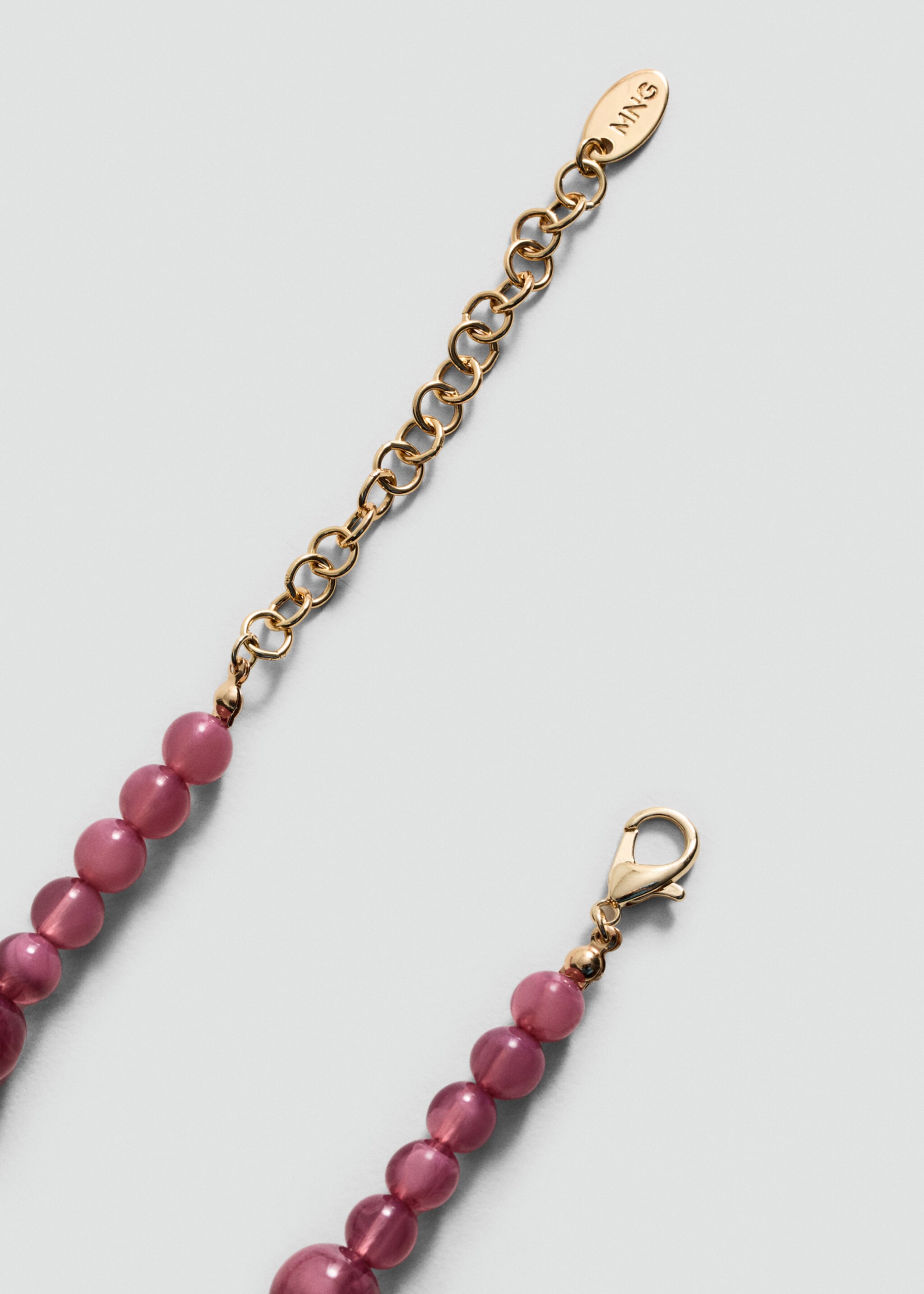 Halskette mit kombinierten Kugeln - Detail des Artikels 1, Orange. Ref: 87065960-00.