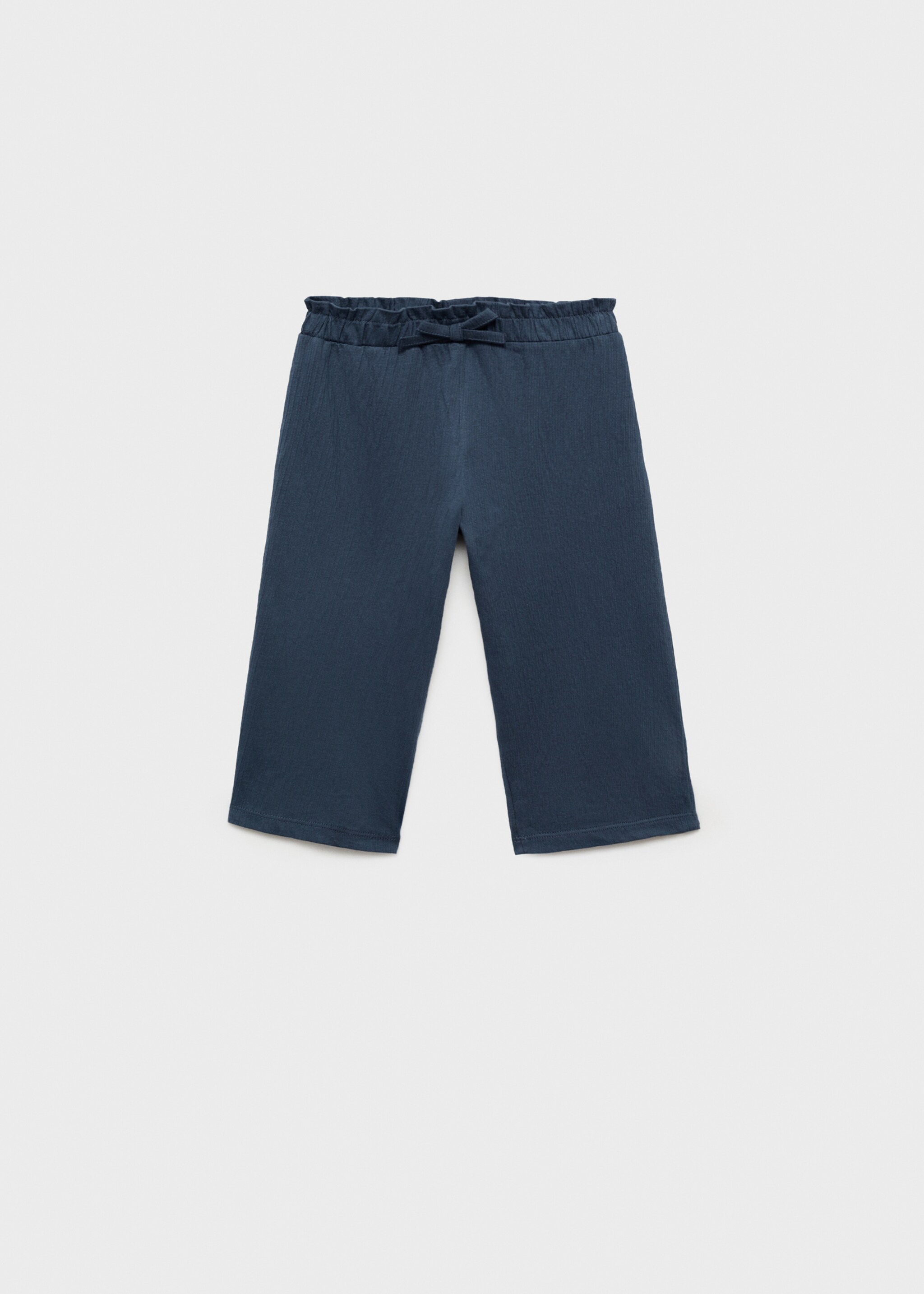 Παντελόνι ίσια γραμμή με φιόγκο - Προϊόν χωρίς μοντέλο, Σκούρο Μπλε Μαρέν. Ref: 87065962-00.