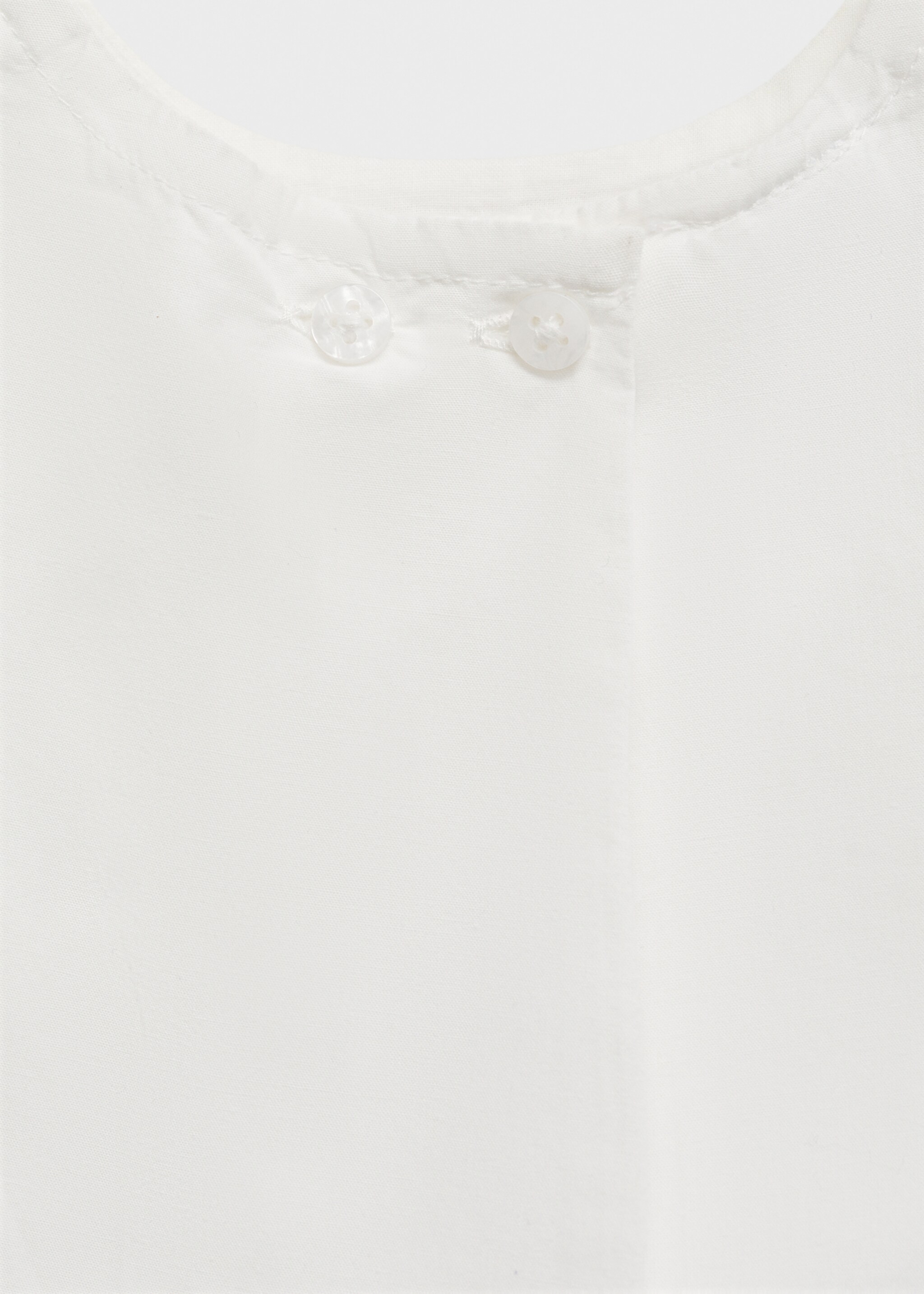 Dress and frog with embroidered details - Details of the article 8, Off White. Ref: 87065973-00.